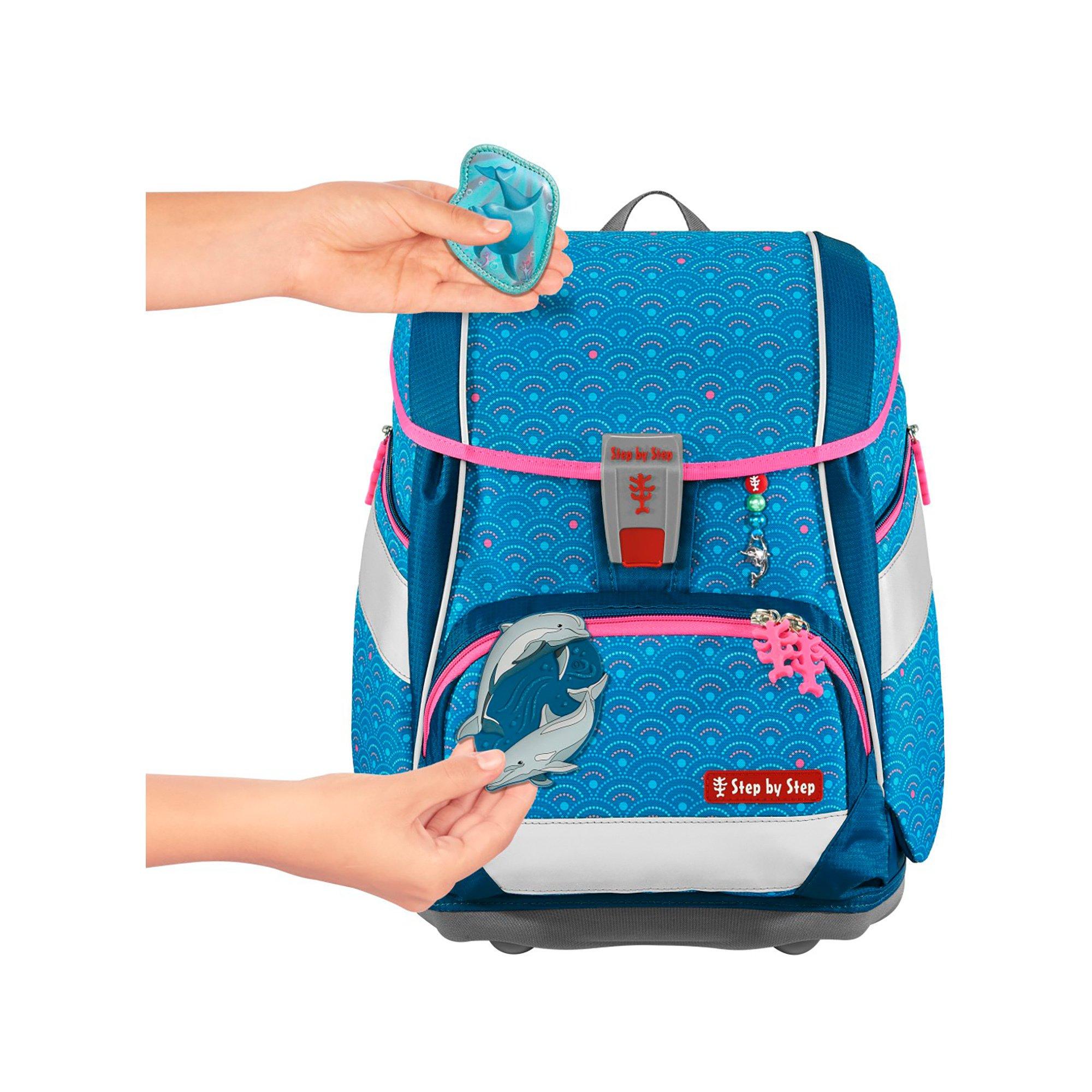 Step by Step Schulthek-Set, 6-teilig 2IN1 PLUS, Dolphin Pippa