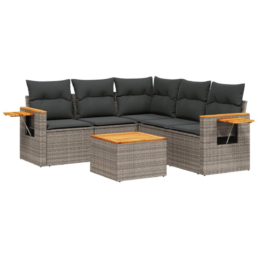 VidaXL Garten sofagarnitur poly-rattan