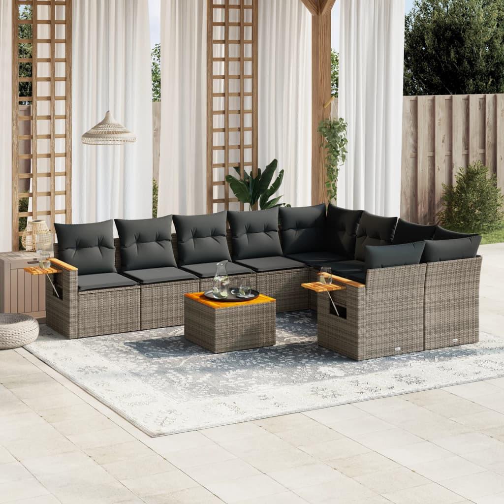 VidaXL Garten sofagarnitur poly-rattan