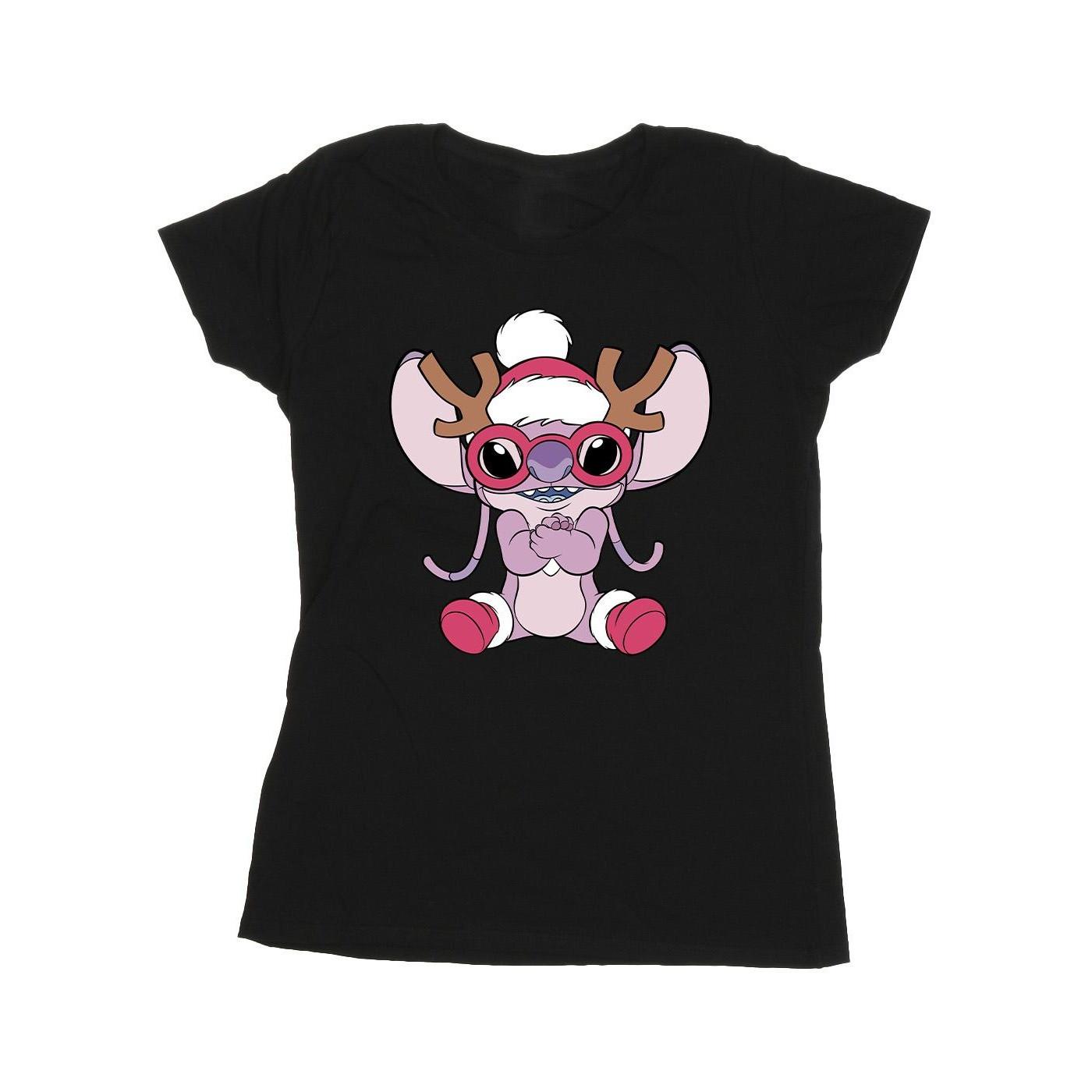Disney Stitch Weihnachts-Grafikdruck T-Shirt