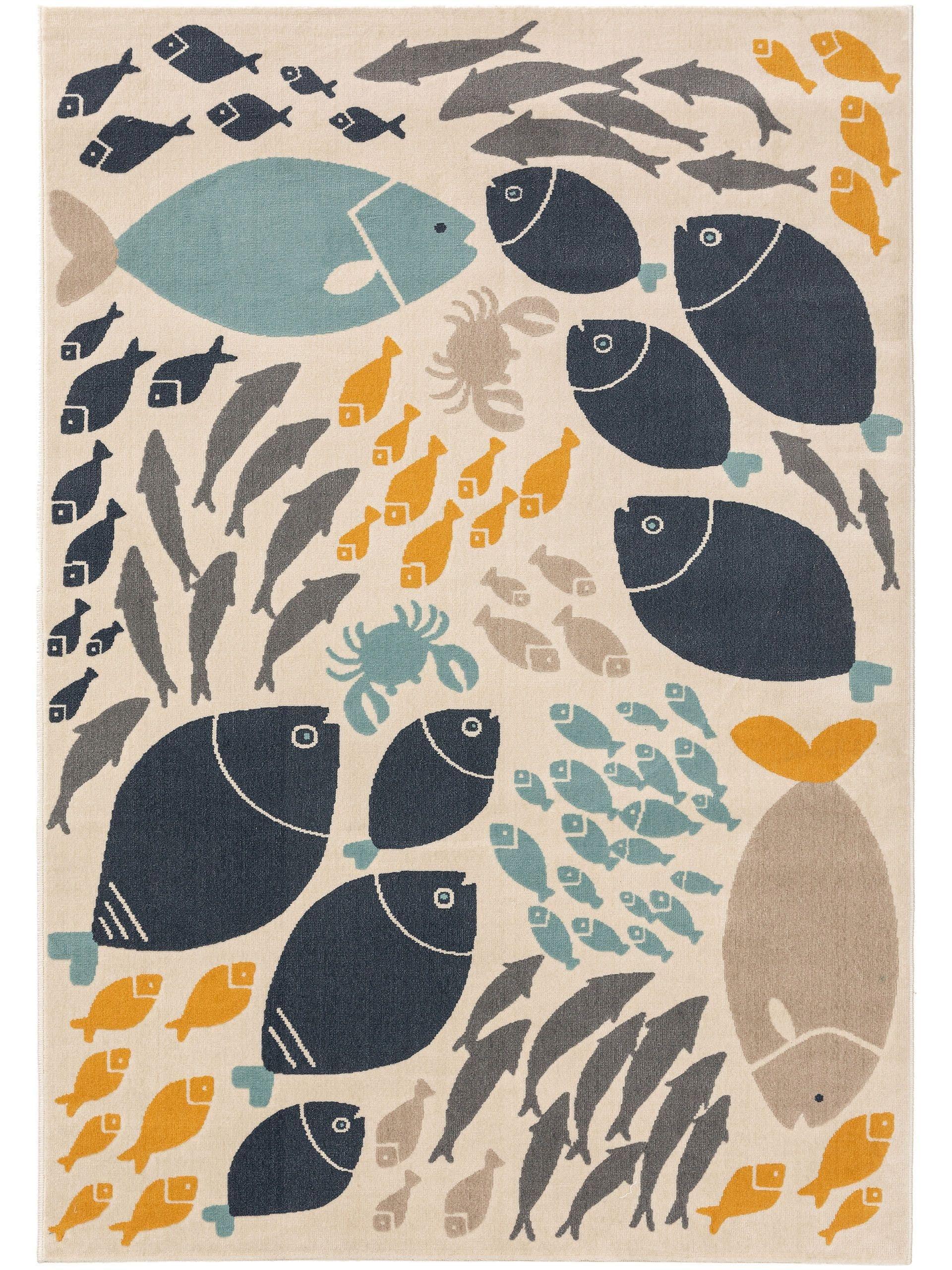 Benuta Kinderteppich Fabius Multicolor