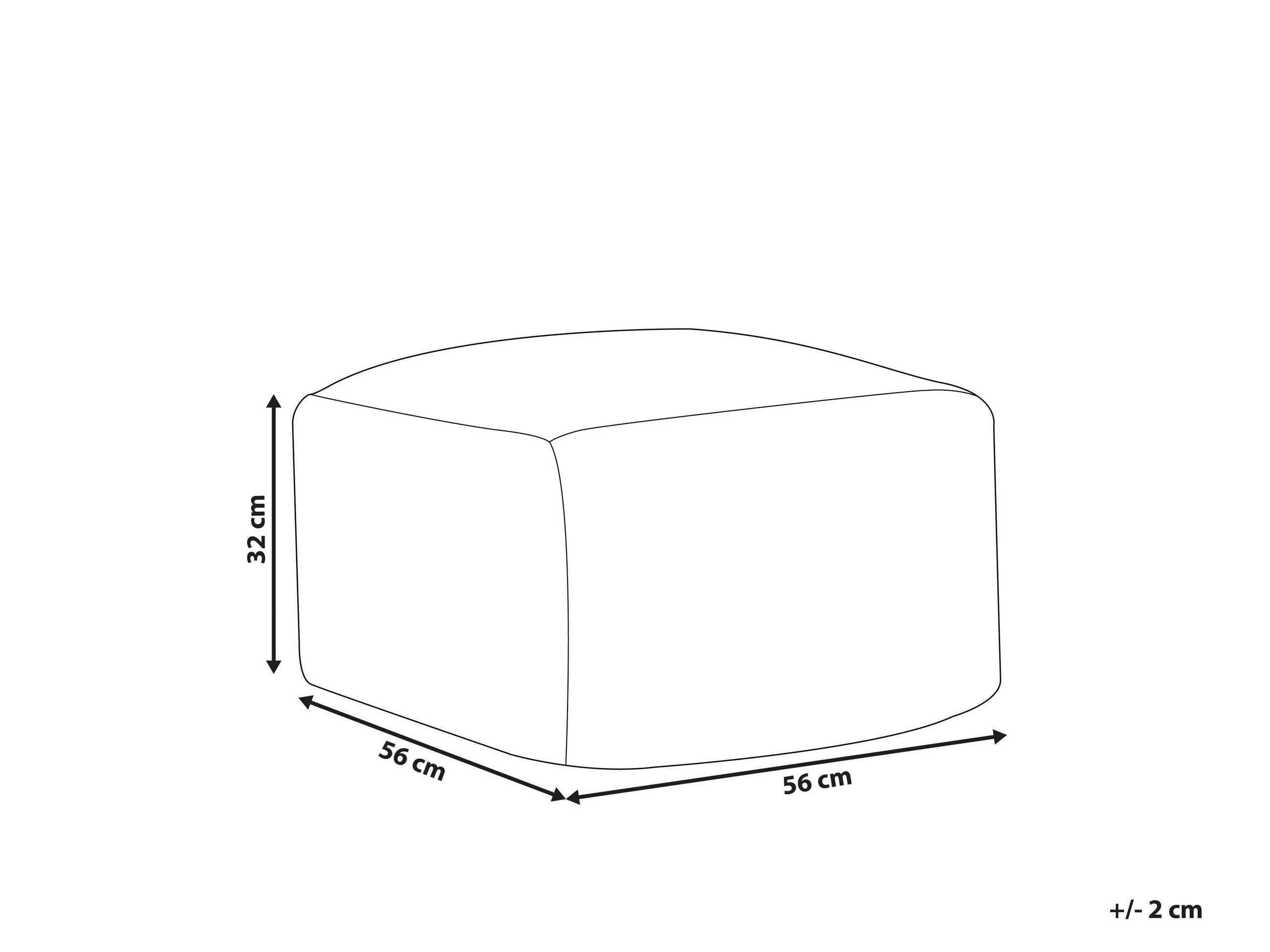 Beliani Pouf aus Wolle Modern KNIDOS