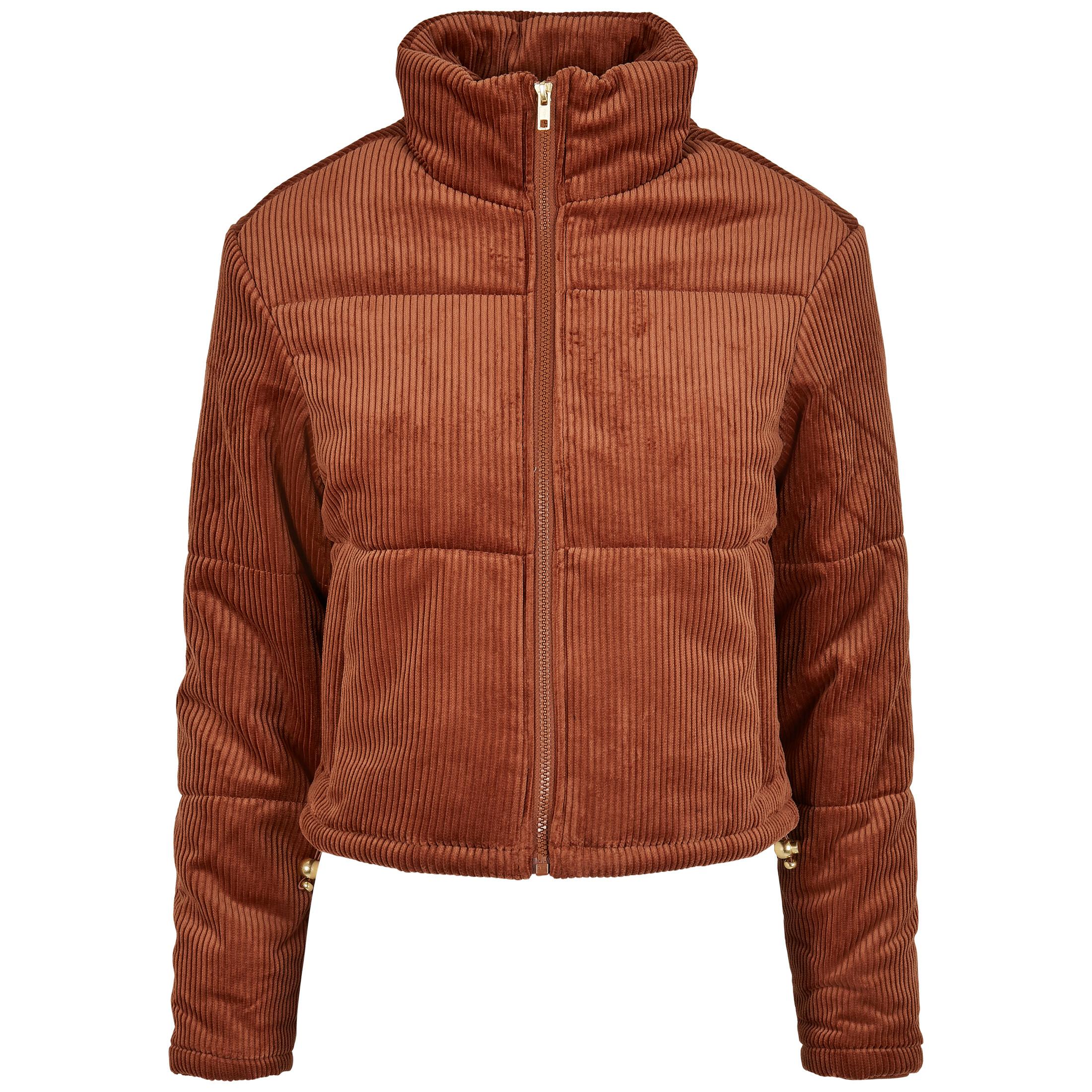 URBAN CLASSICS damenjacke corduroy puffer (grandes tailles)