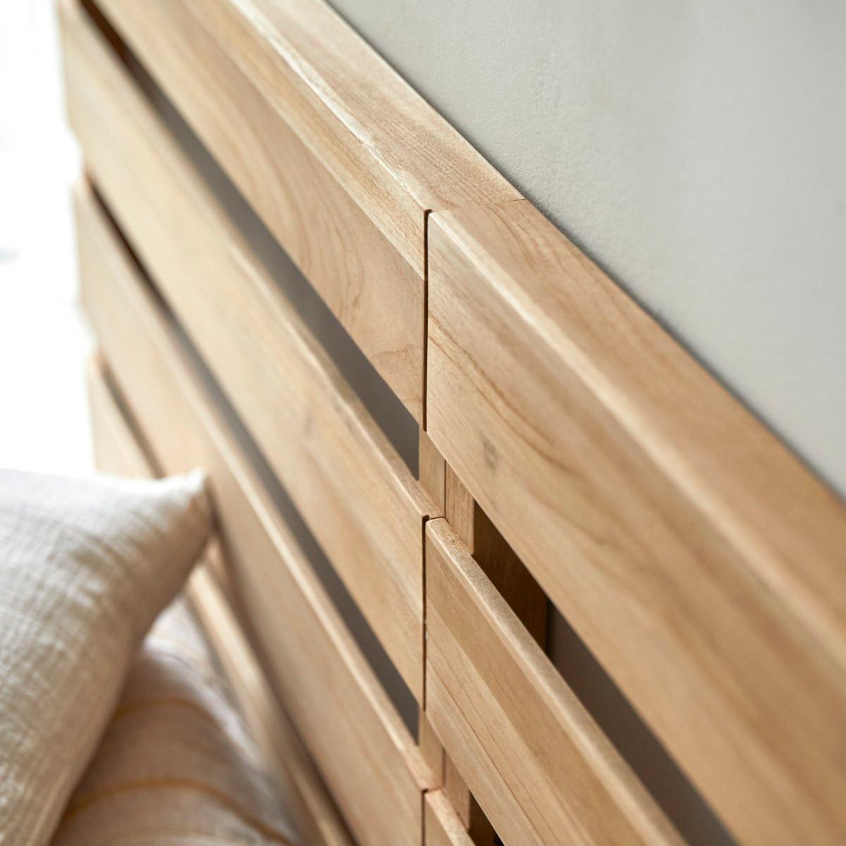 Tikamoon Kopfteil aus massivem Teak 180 cm Urbain