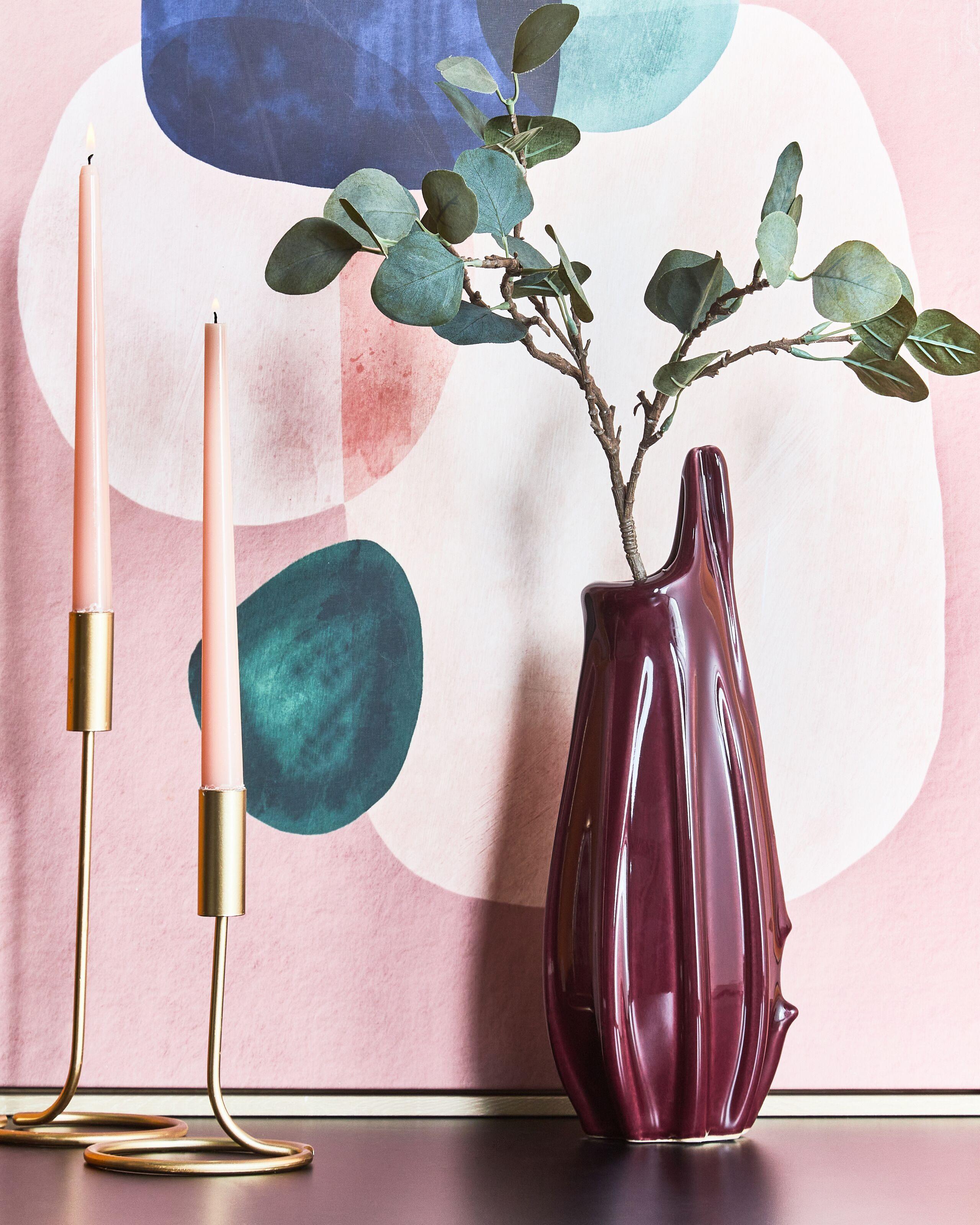 Beliani Blumenvase aus Steinzeug Modern SHADS