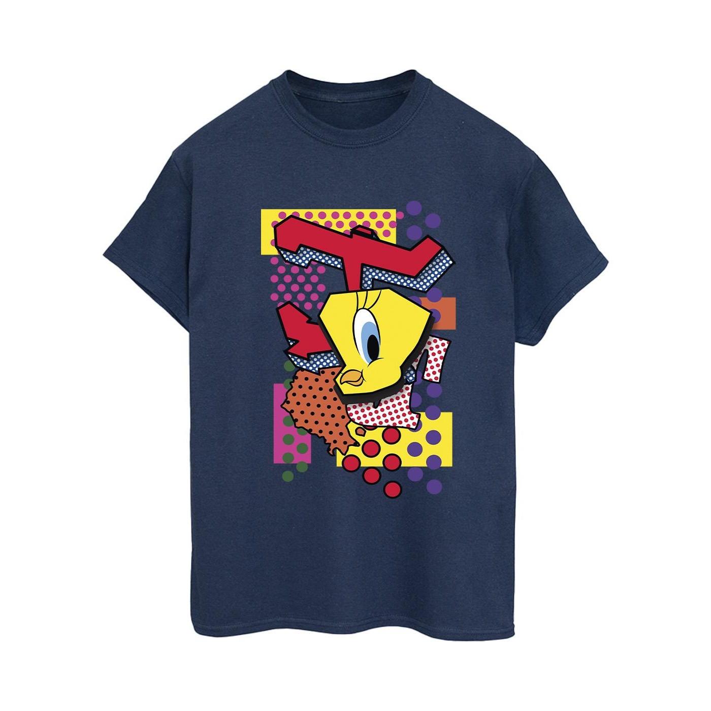 LOONEY TUNES Tweety Bird Abstract Pop Art T-Shirt