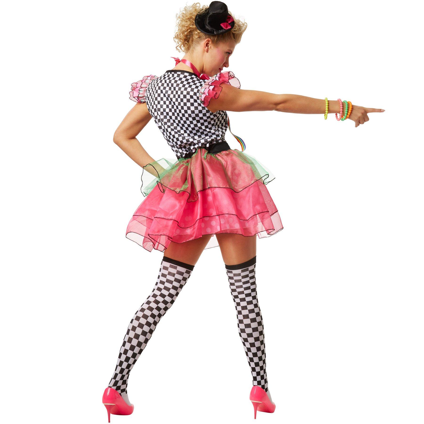 Tectake Frauenkostüm Neon Clown