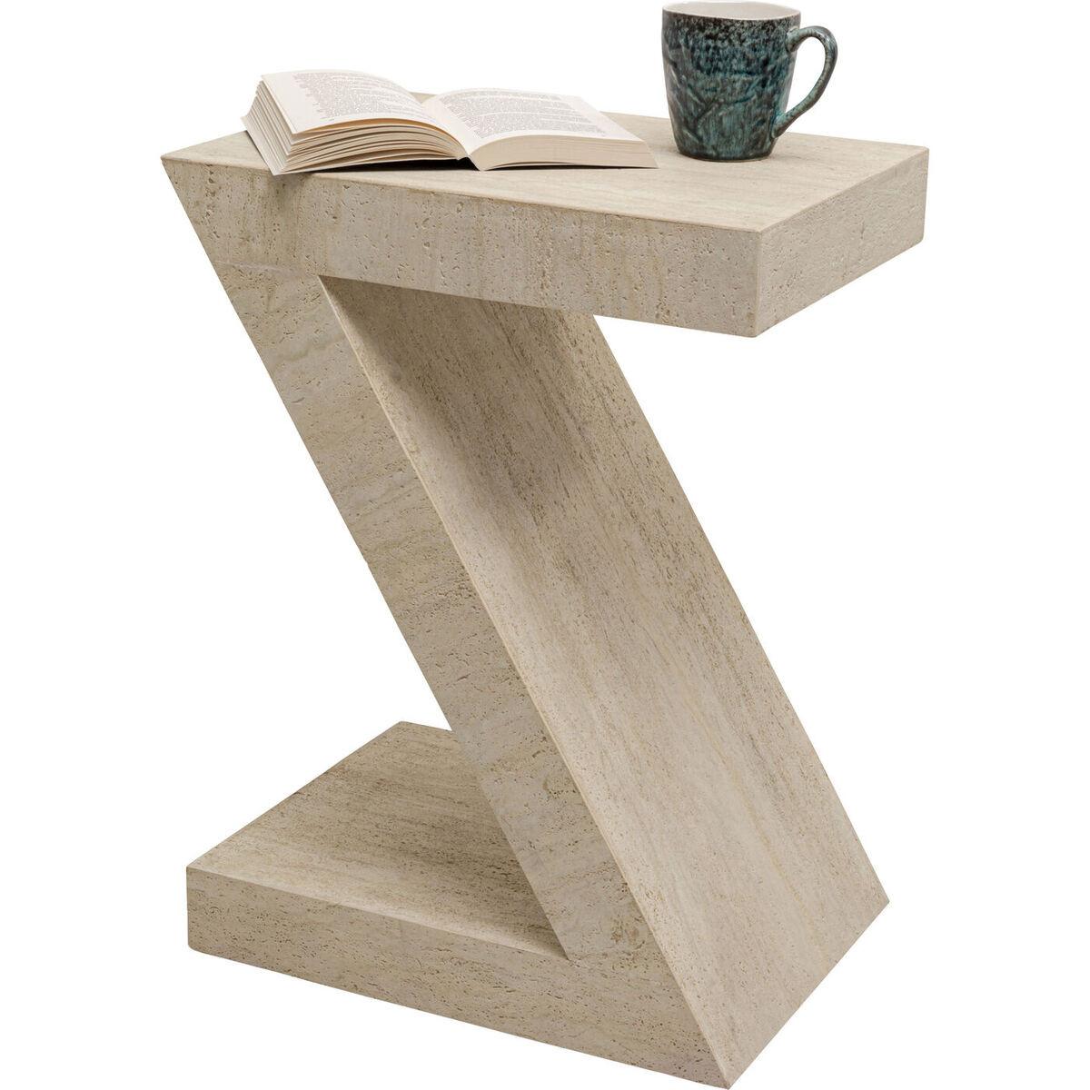 KARE Design Beistelltisch Luxury Z travertin 60