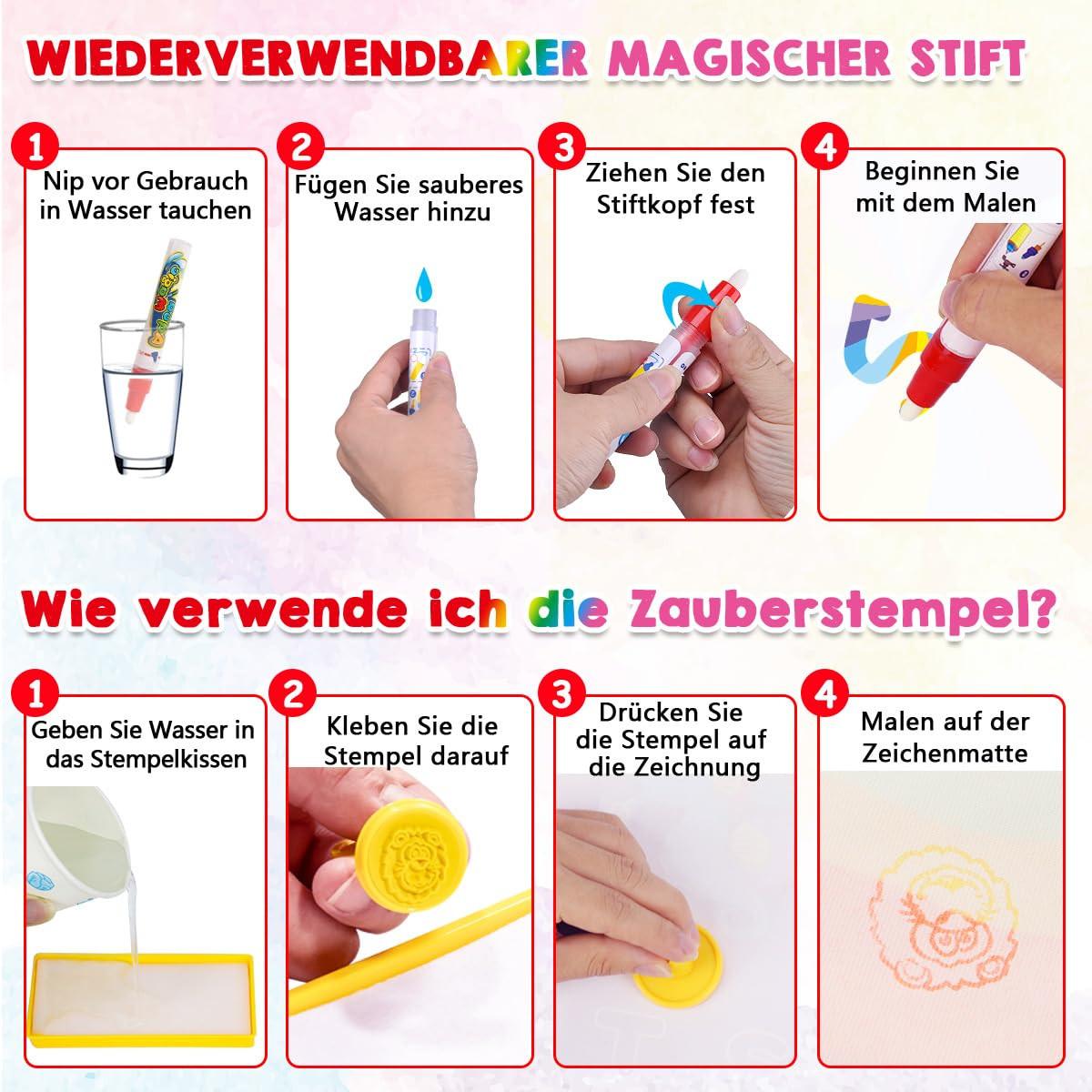 Activity-board Große Magic-Malmatte mit Wasserbuch