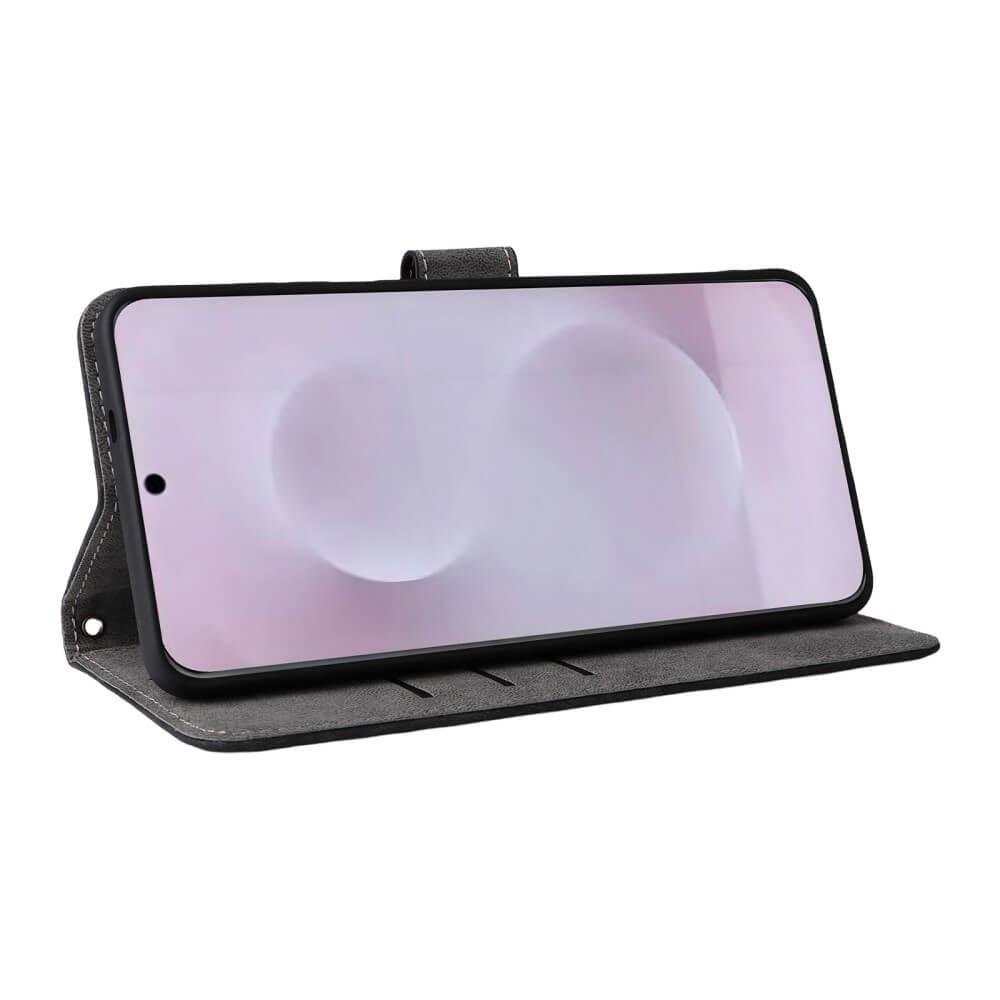 Cover-Discount Galaxy S25 Edge - Ledertasche mit RFID Blocker