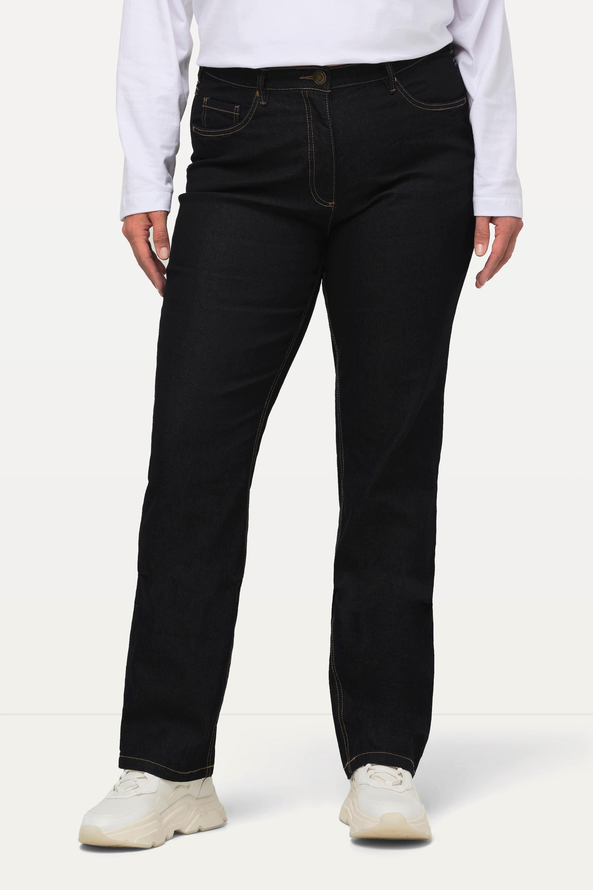 Ulla Popken Mandy Straight Leg Stretch 5-Pocket Jeans