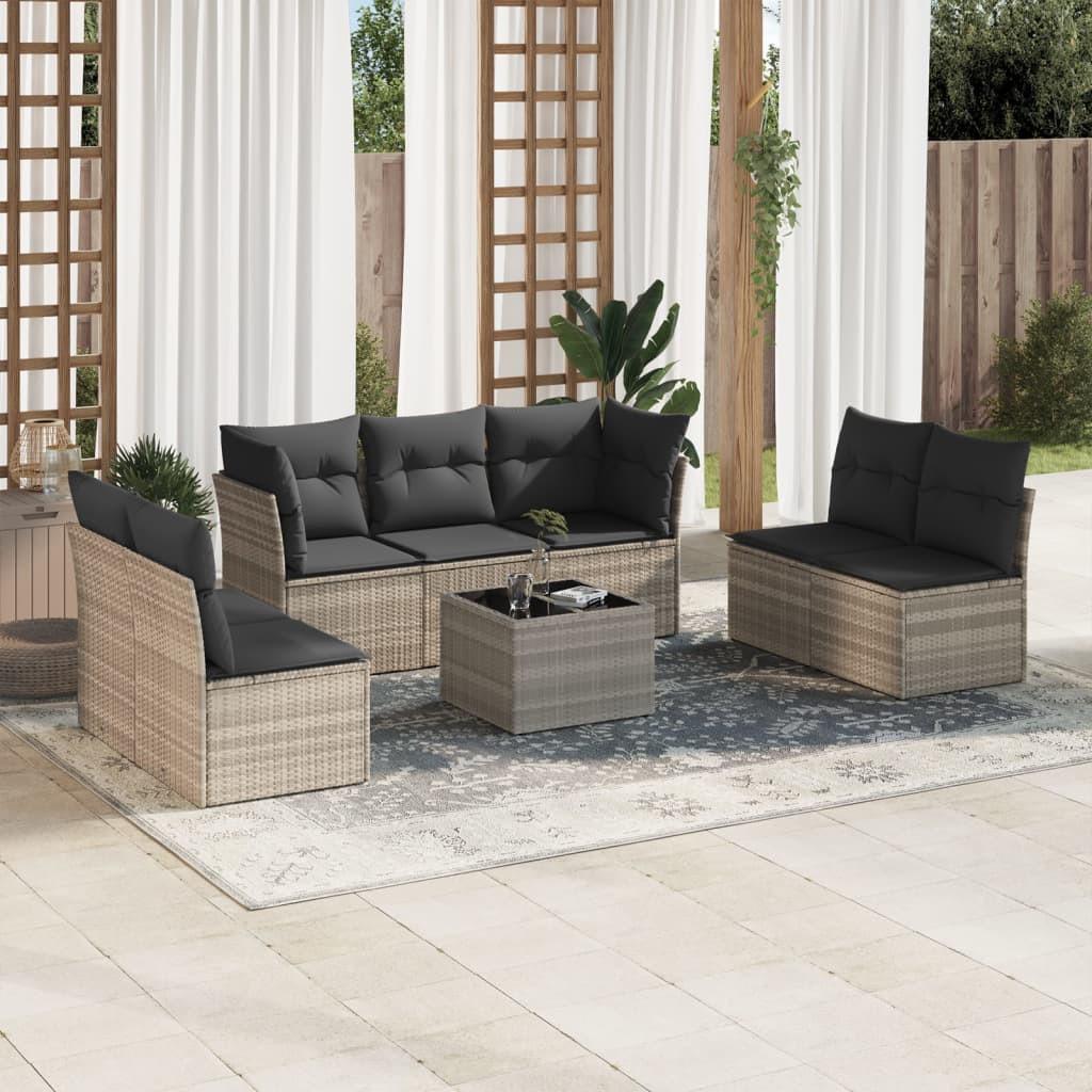 VidaXL Garten sofagarnitur poly-rattan
