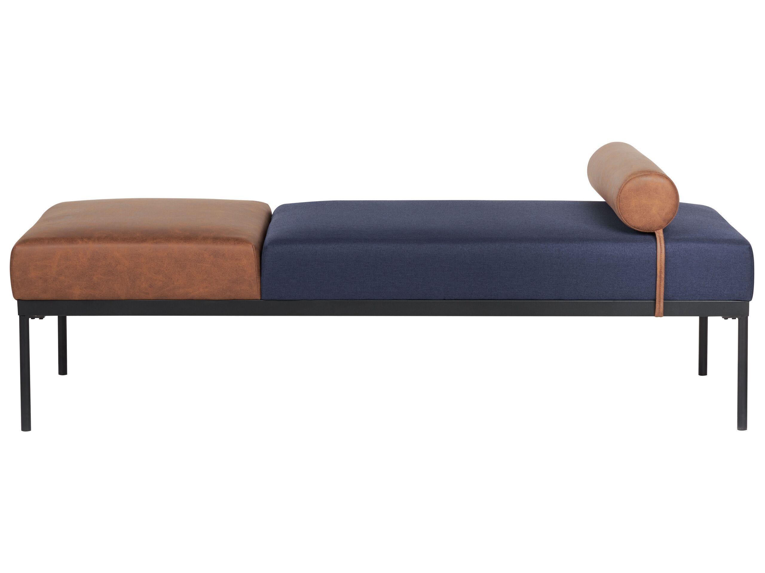 Beliani Chaiselongue aus Kunstleder Retro MALMOS