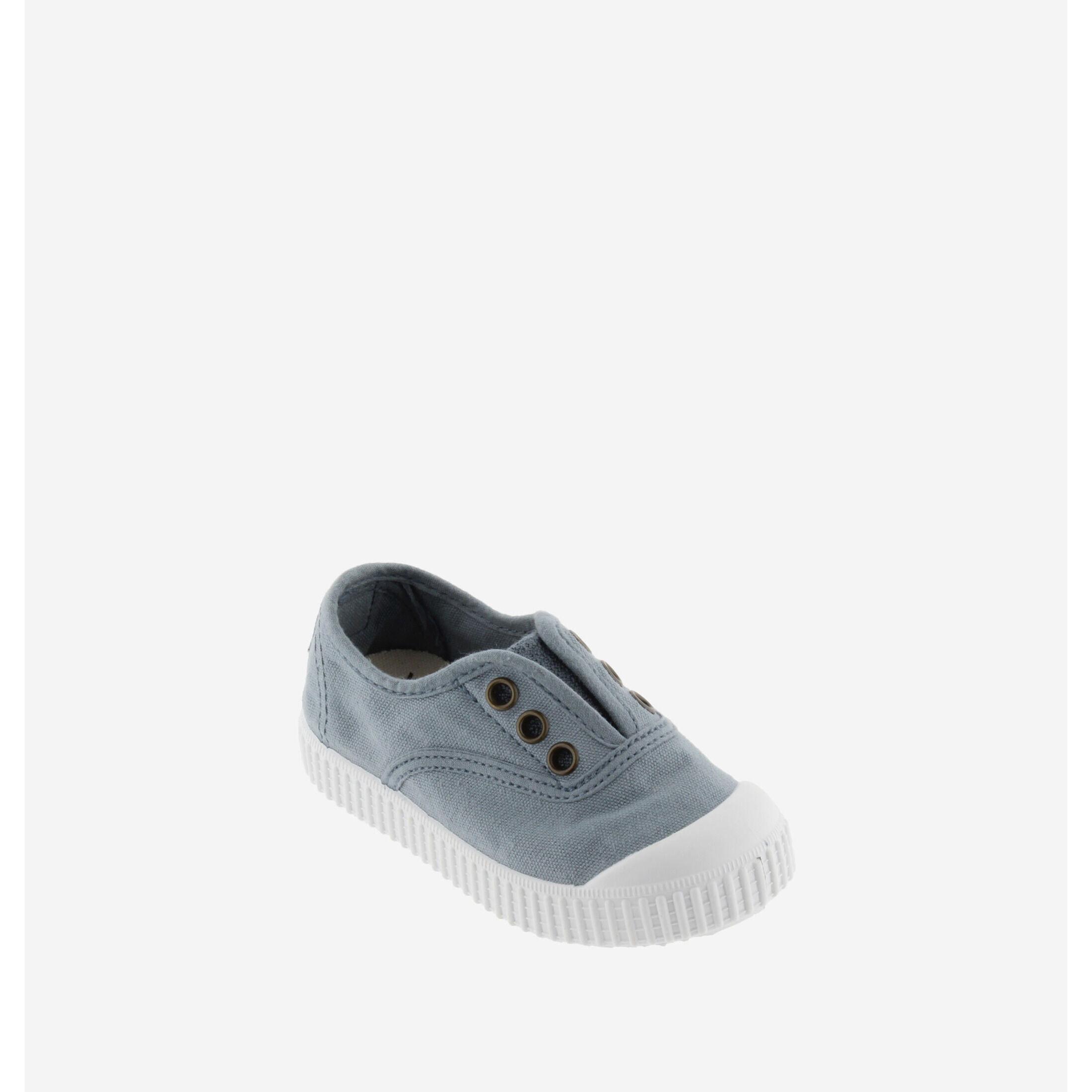 Victoria sneakers aus gewaschenem leinen ohne schnürsenkel, mädchen 1915 anglaise