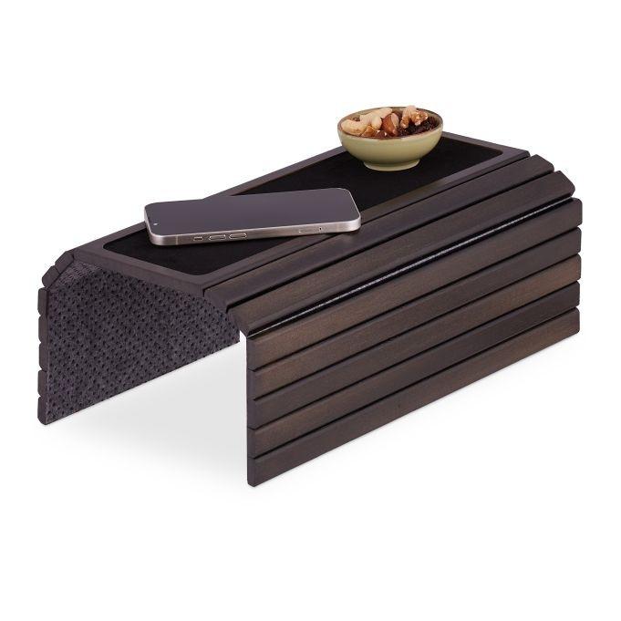 B2X Sofatablett aus dunkelbraunem Bambus