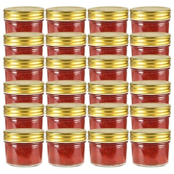 VidaXL Marmeladengläser mit deckeln 24 stk. glas