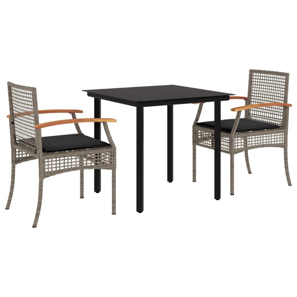 VidaXL Garten essgruppe poly-rattan
