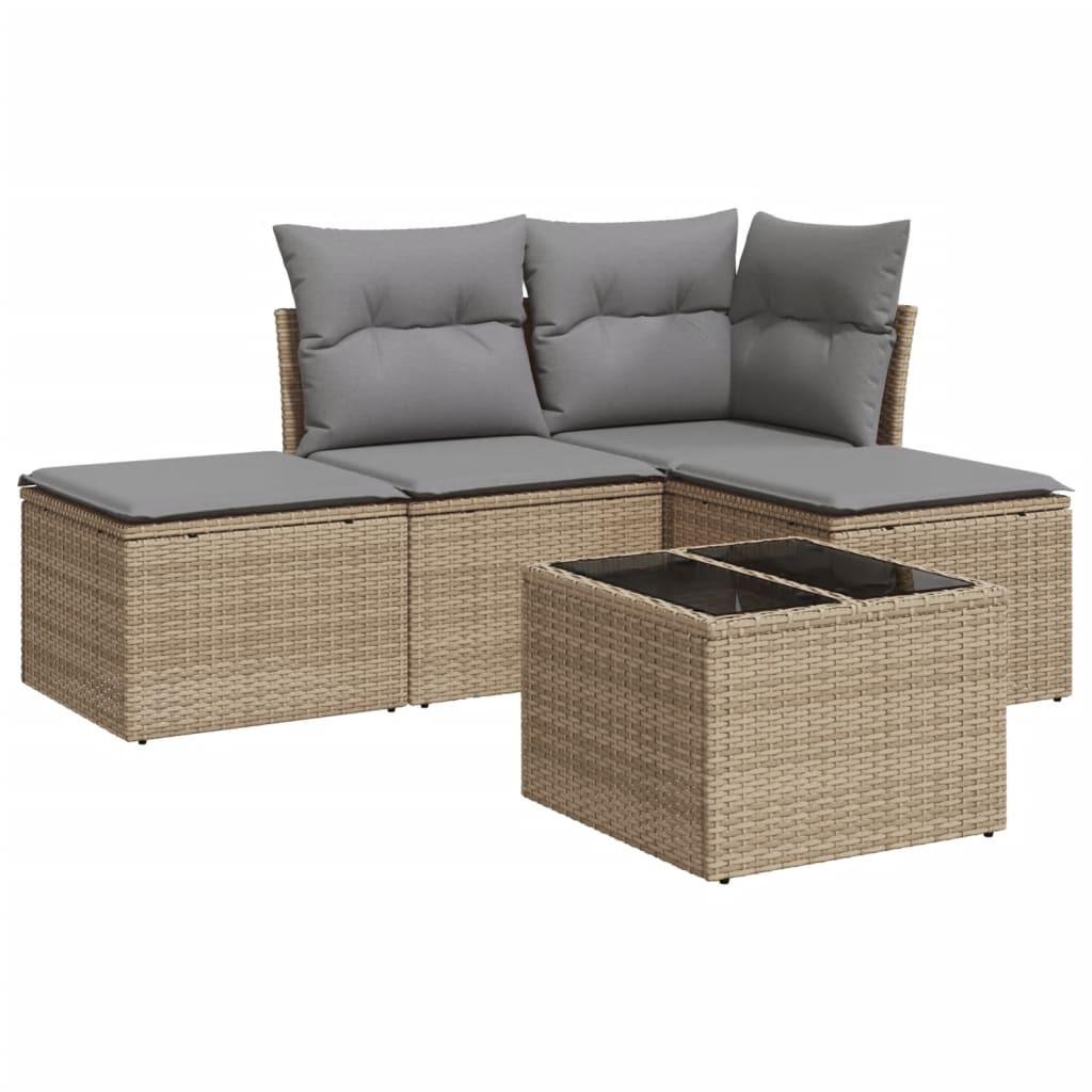 VidaXL Garten sofagarnitur poly-rattan