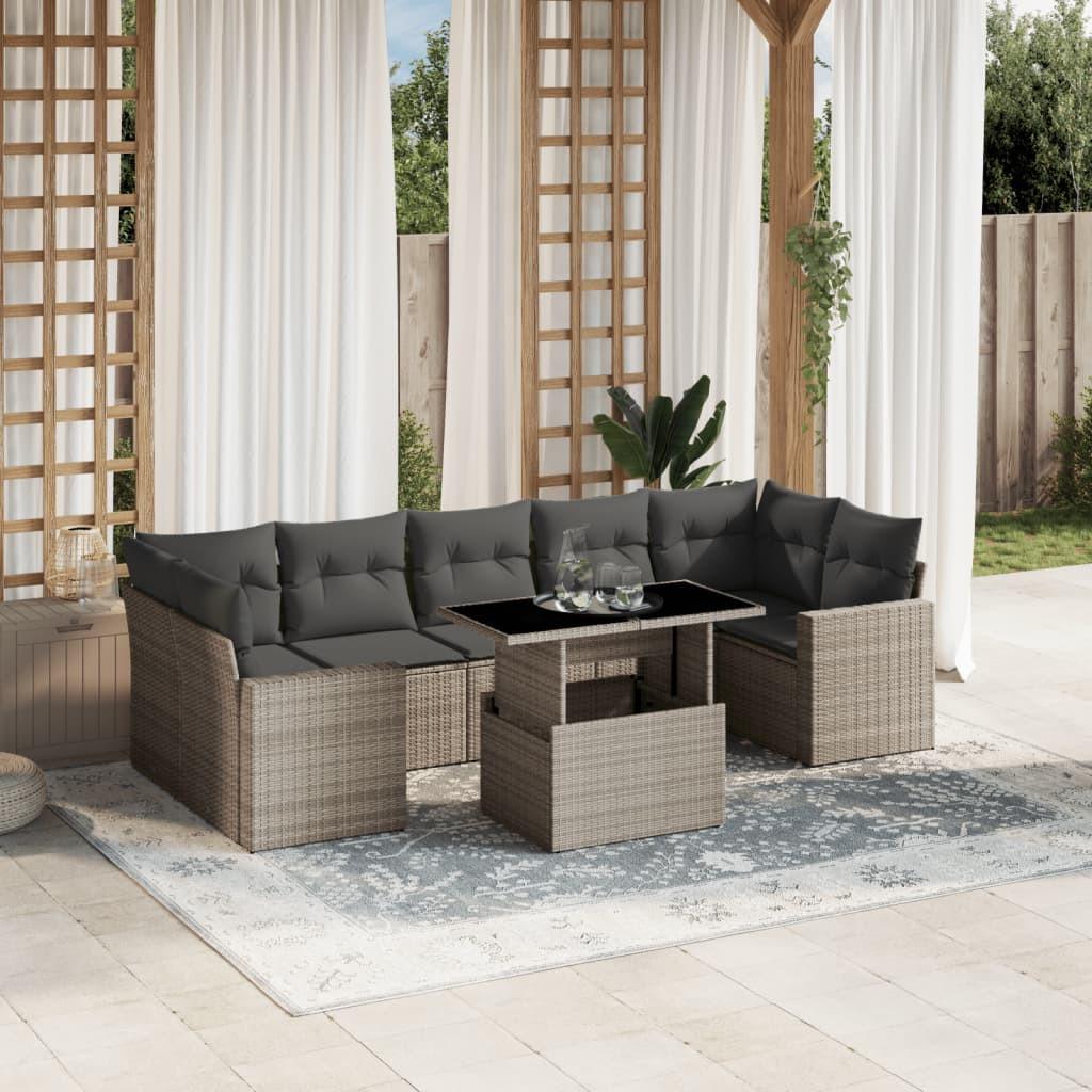 VidaXL Garten sofagarnitur poly-rattan