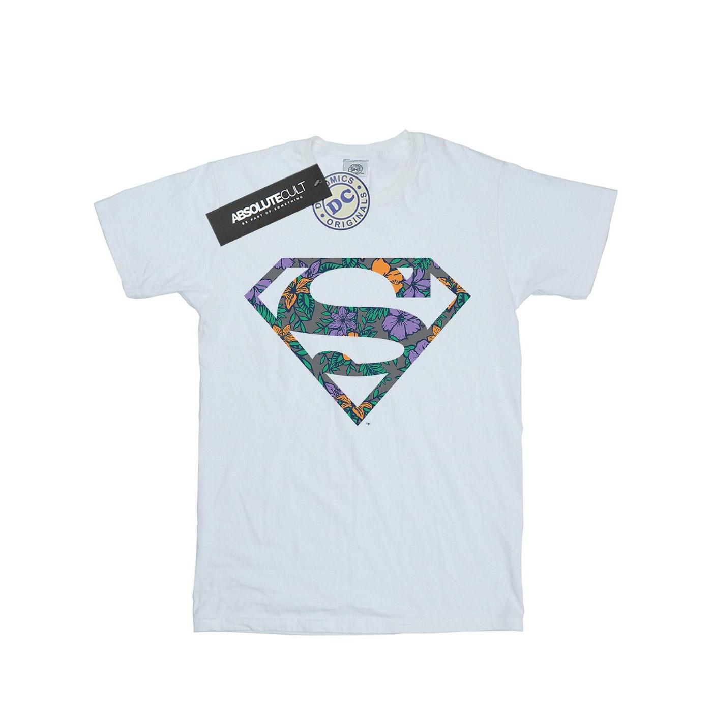 DC COMICS Superman Floral Logo T-Shirt