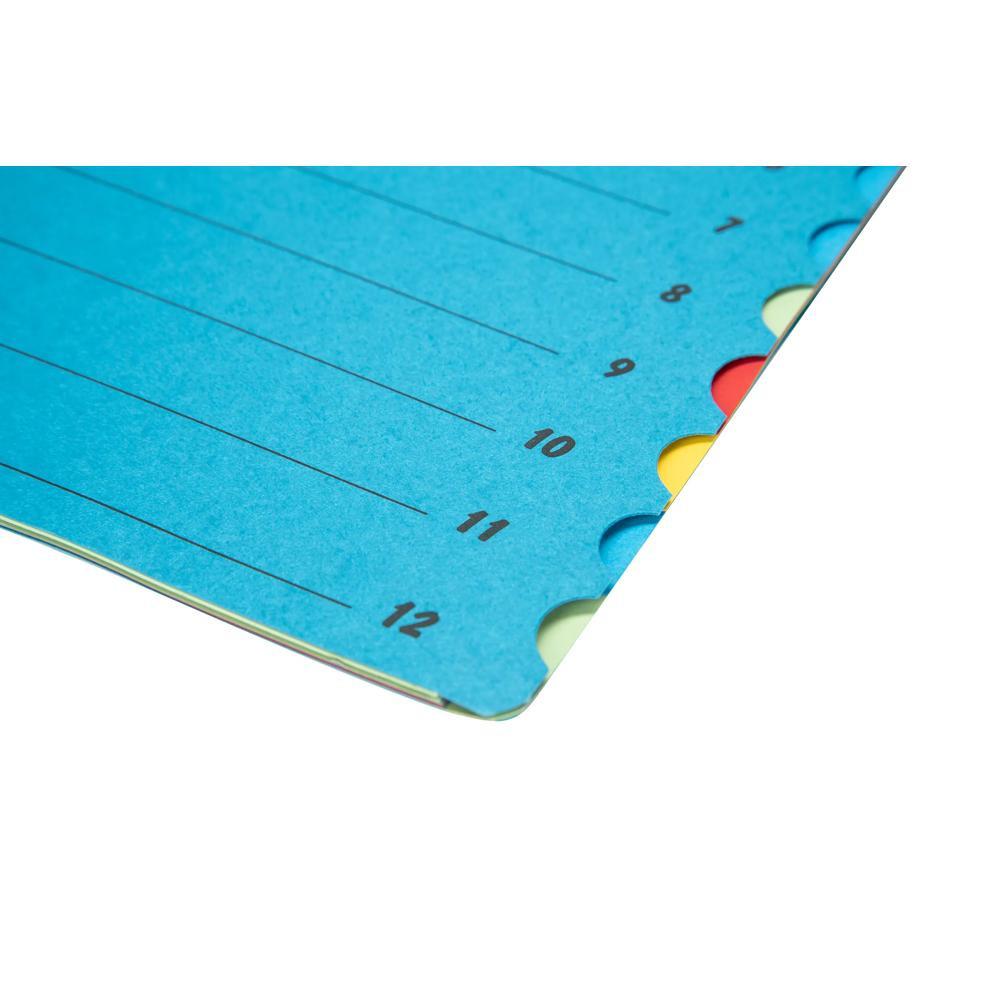 Biella Pult- und Ordnungmappe A4 A4 12-teilig mit Gummiband