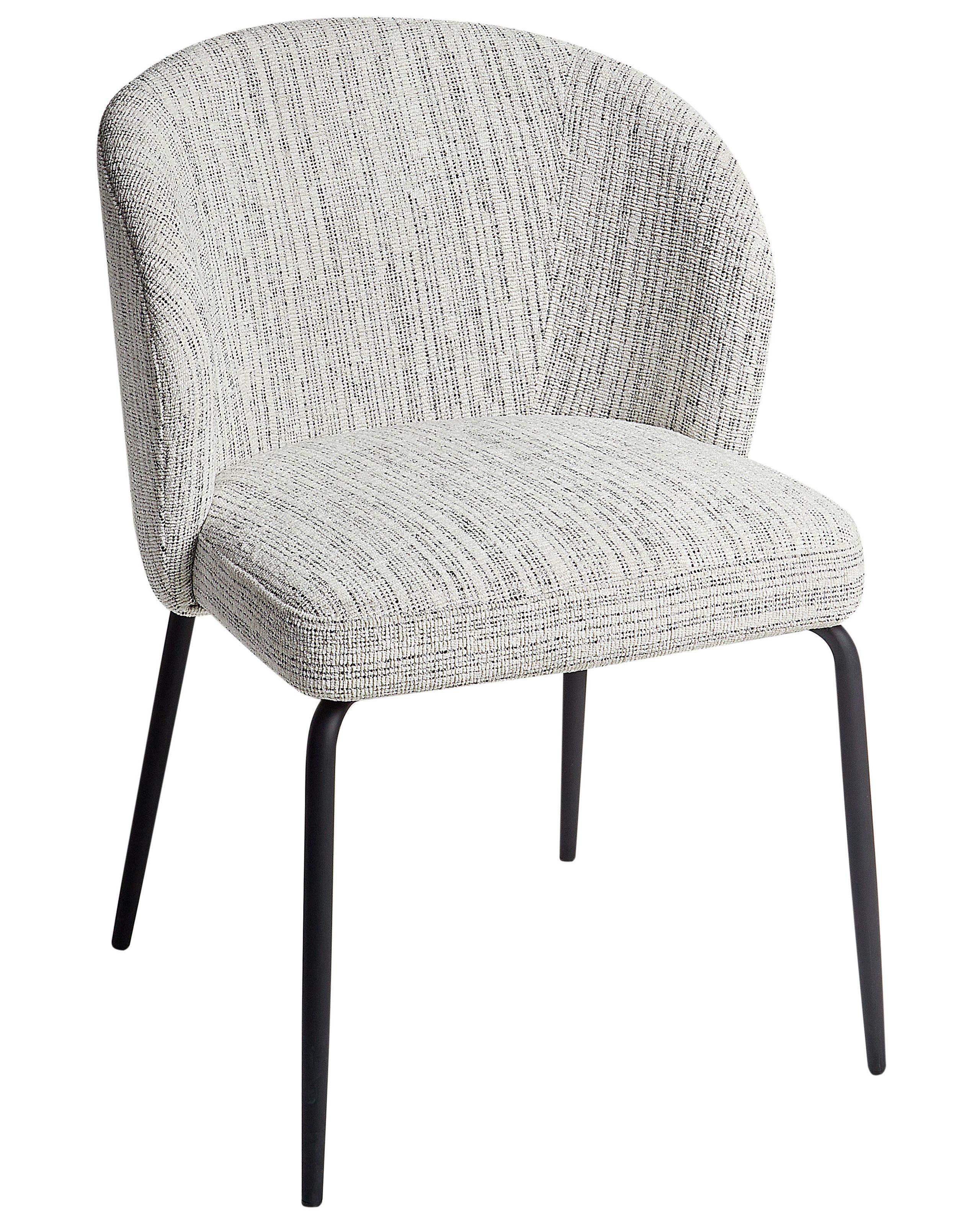 Beliani Esszimmerstuhl 2er Set aus Polyester Modern ZANA