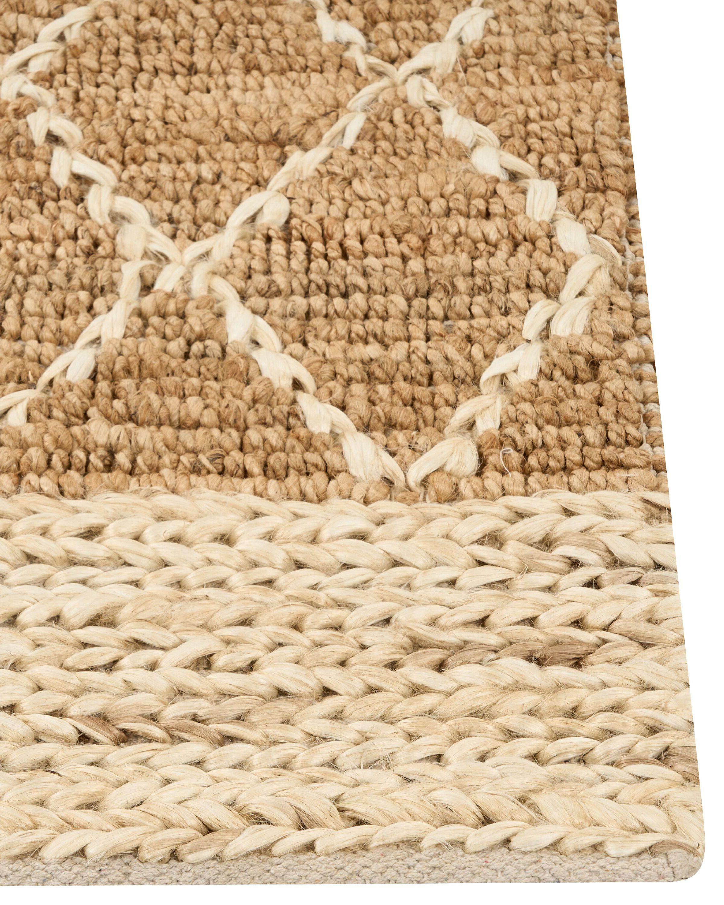Beliani Teppich aus Jute Boho ZORAVA