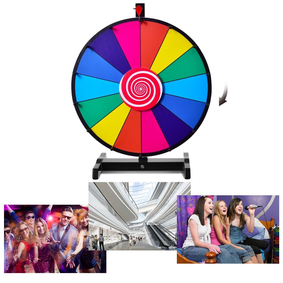B2X Glücksrad Spielzeug Farbe Rad Spiele für Lotteriespiele Wortspiele