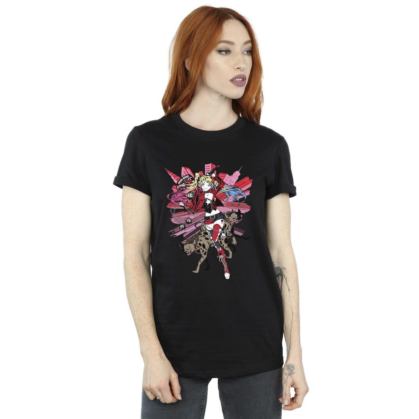 DC COMICS Harley Quinn City Print T-Shirt