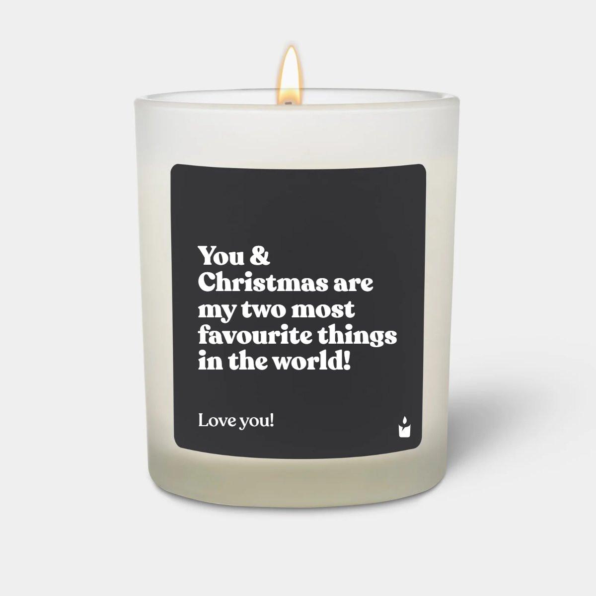 CandleHand Duftkerze Woody You & Christmas are my two most favourite things in the world!
