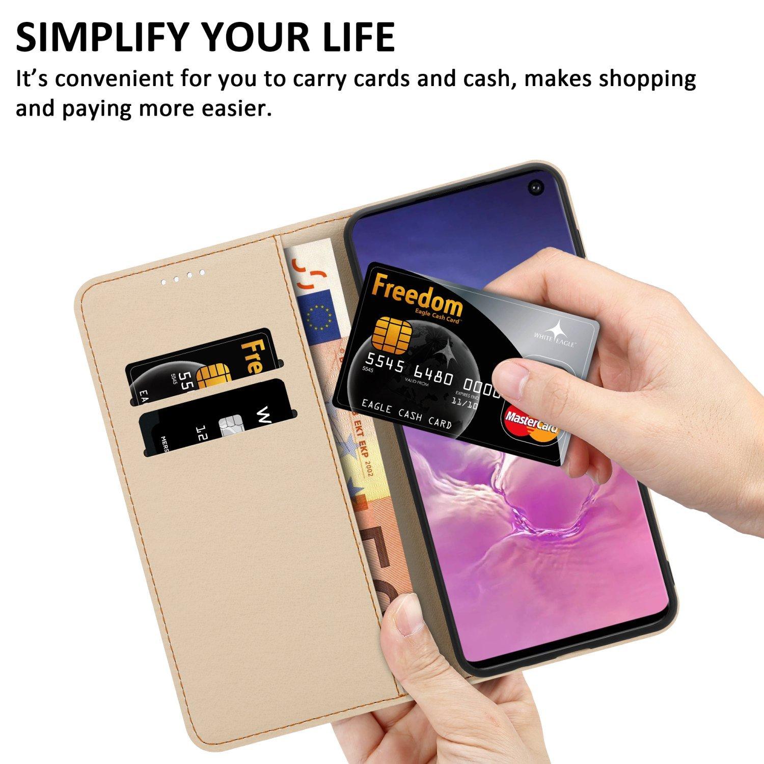 Cadorabo Hülle für Samsung Galaxy S10 4G Kartenfach