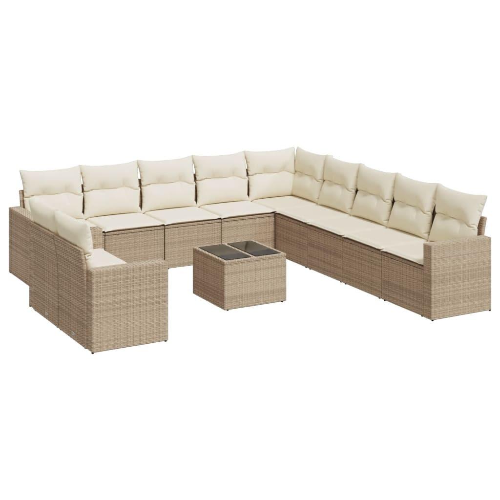 VidaXL Garten sofagarnitur poly-rattan