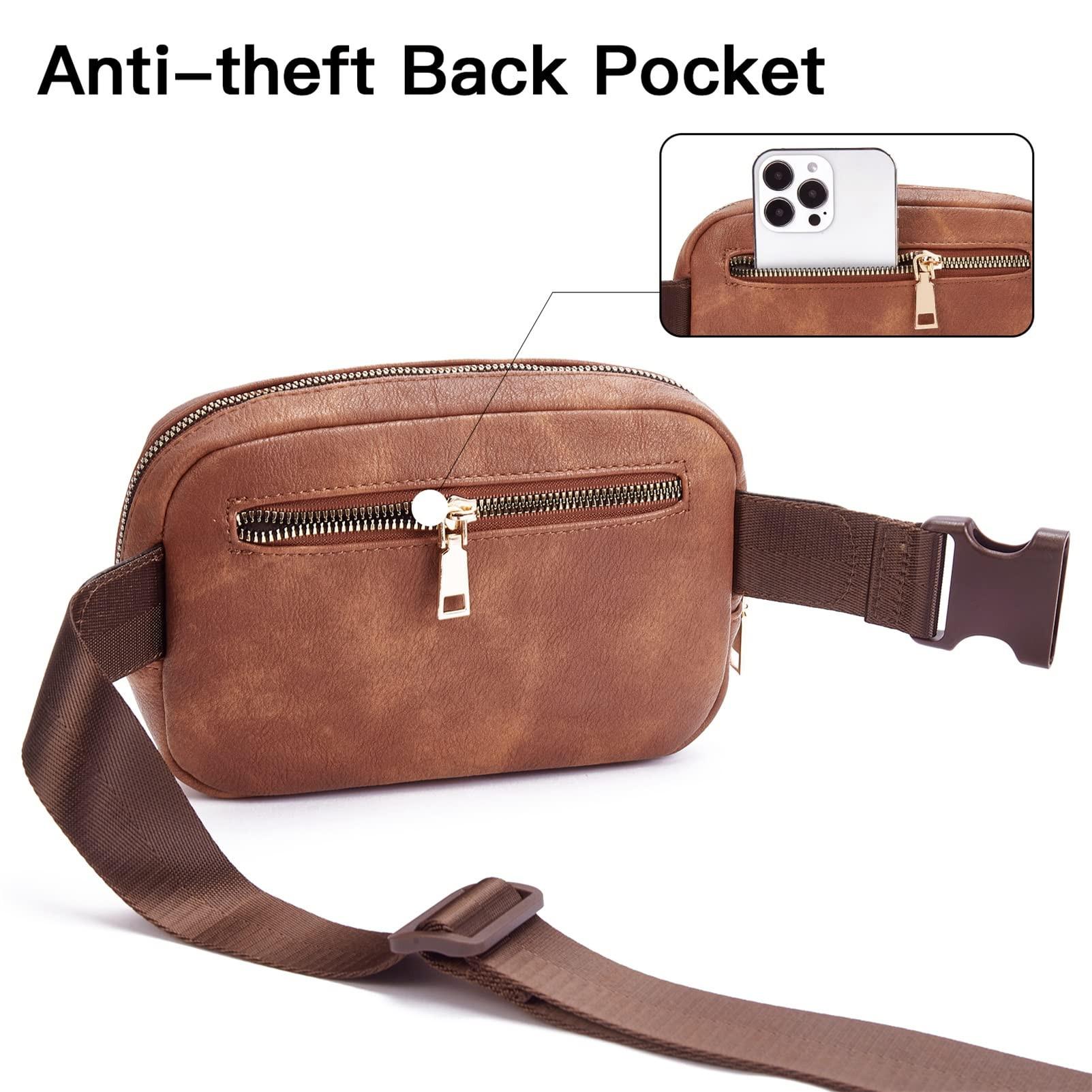 Only-bags.store Gürteltasche, PU-Leder Crossbody Tasche Umhängetasche Gürteltasche, PU-Leder Crossbody Tasche Umhängetasche