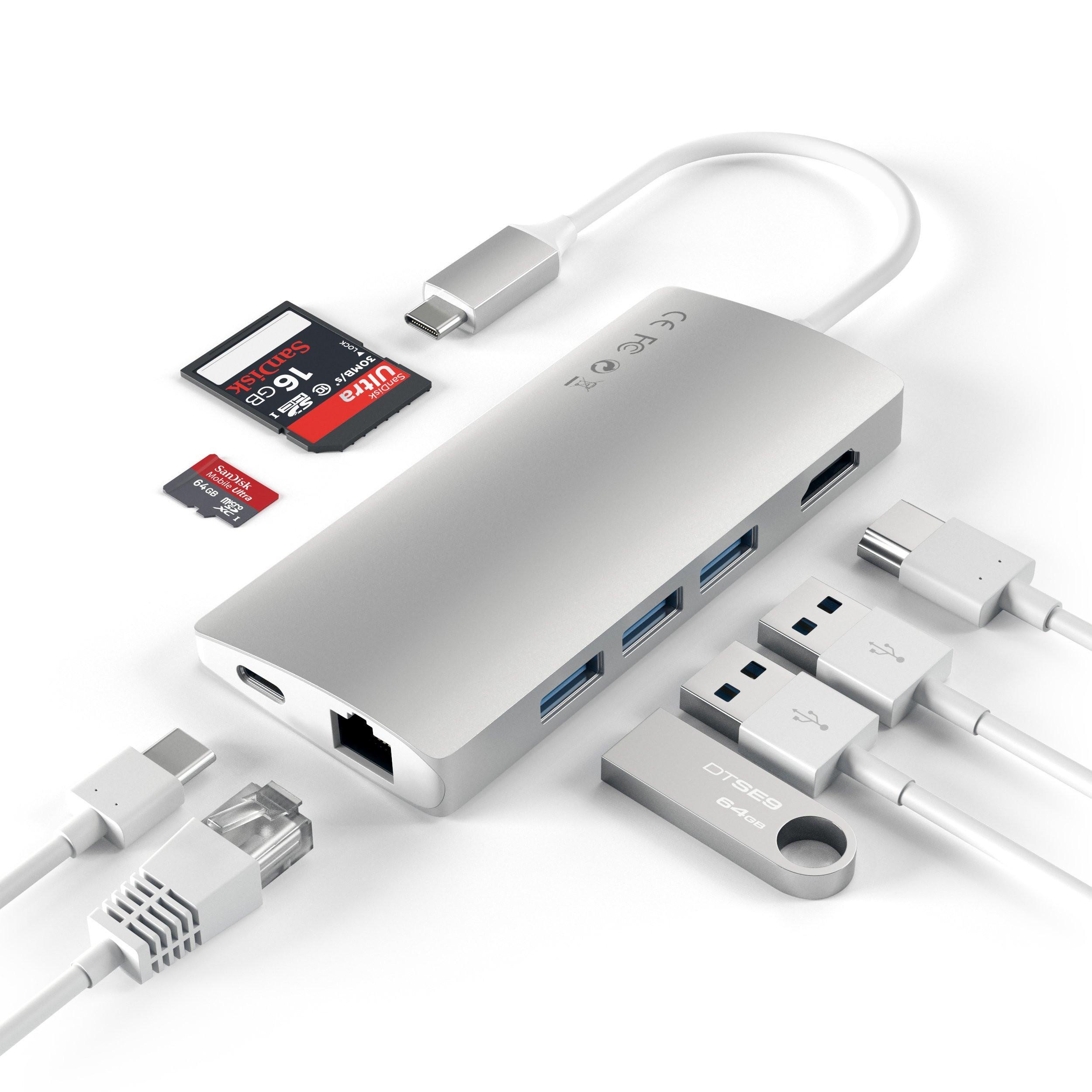 SATECHI USB-C Alu Multiport Hub