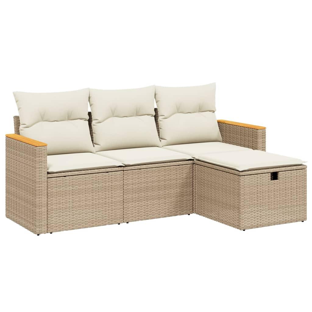 VidaXL Garten sofagarnitur poly-rattan