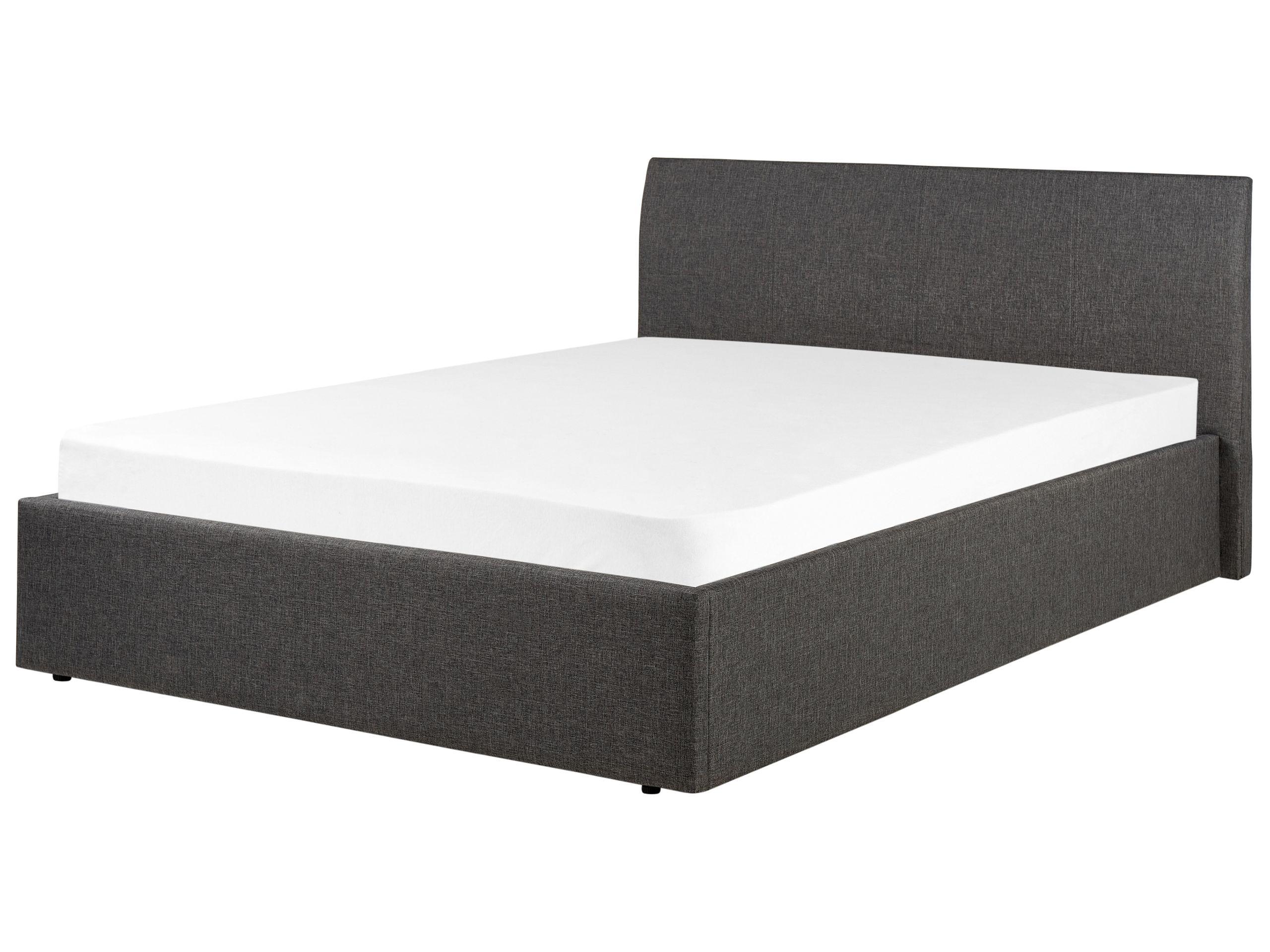 Beliani Bett mit Stauraum aus Polyester Modern ORBEY