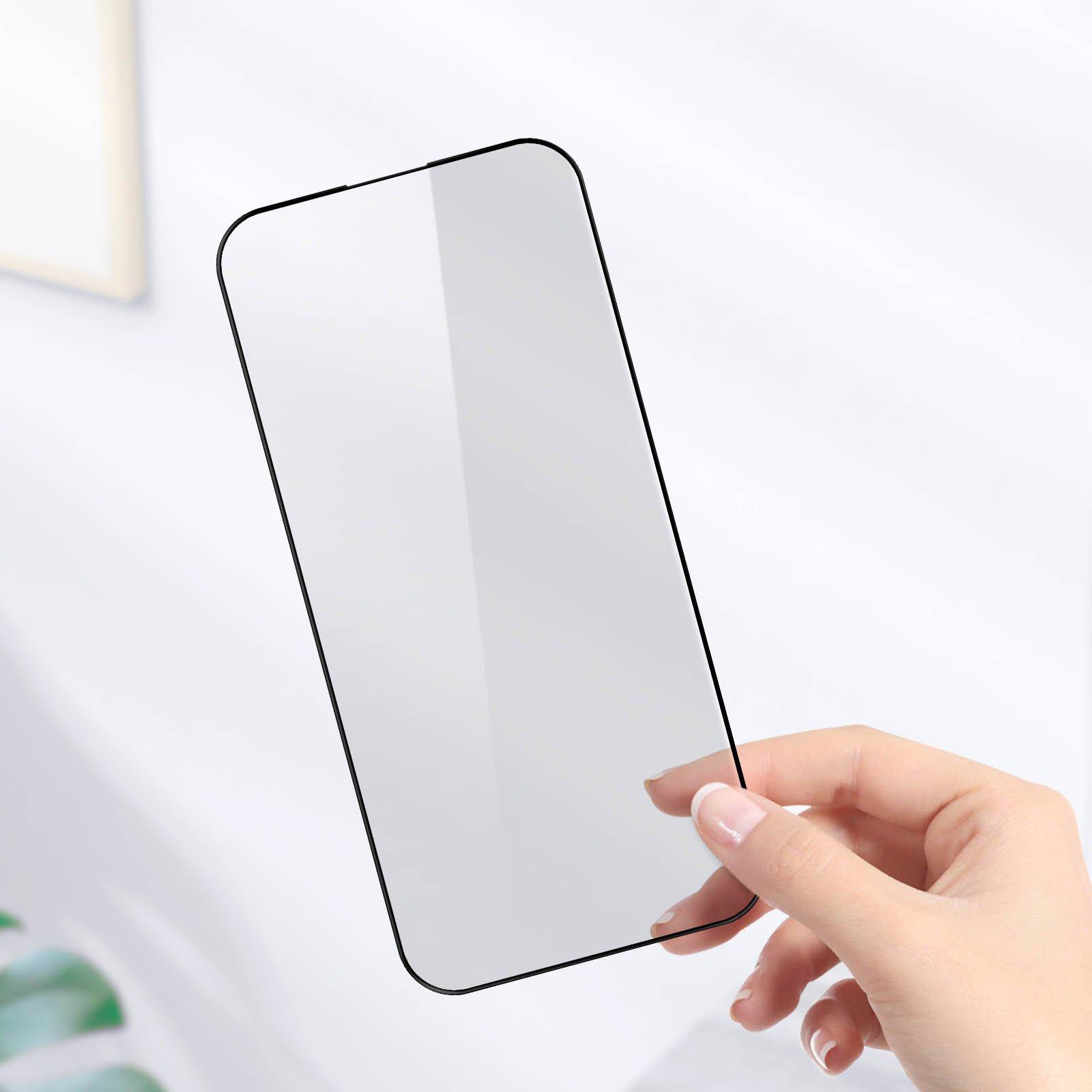 Avizar 9H Glas-Folie iPhone 15 / 15 Pro Schwarz