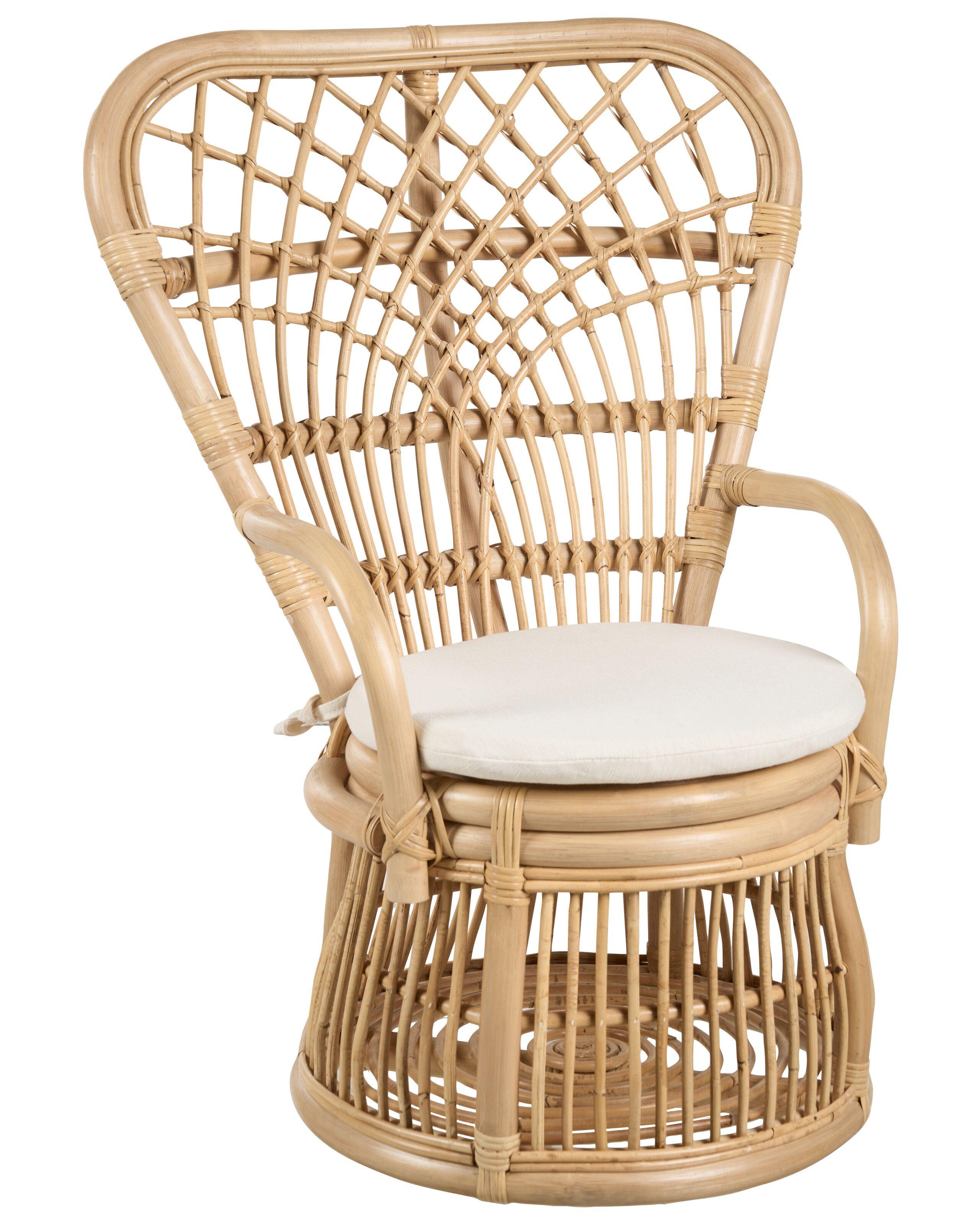 Beliani Kindersessel aus Rattan Boho TEMENI