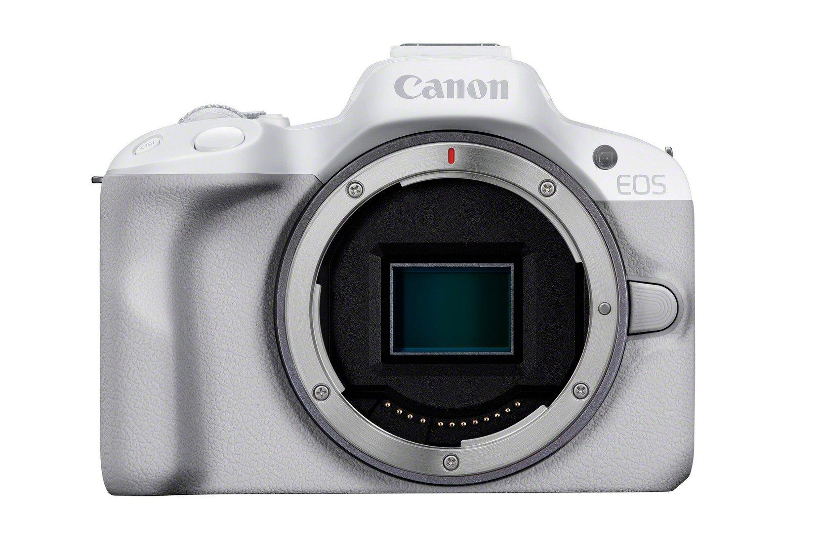 Canon EOS EOS R50, White + RF-S 18-45mm F4.5-6.3 IS STM Kit