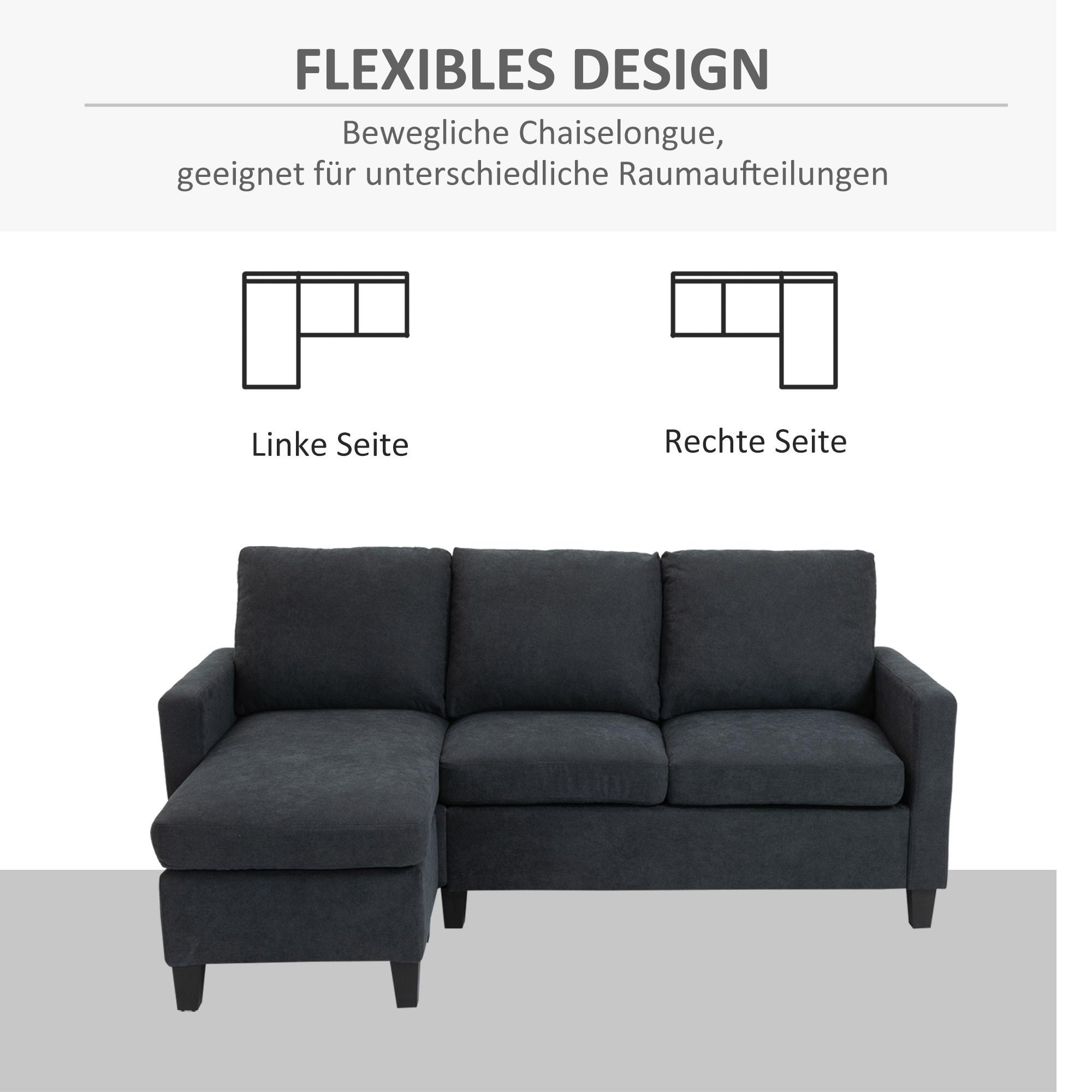 HOMCOM Ecksofa
