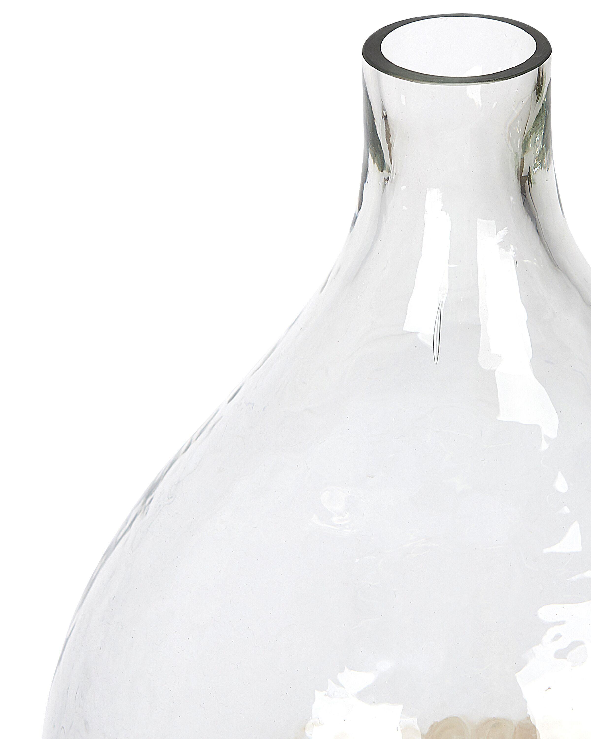 Beliani Blumenvase aus Glas Modern KULCHA