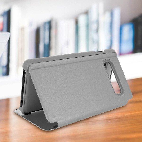 Avizar Clear View Cover Galaxy S10 Silber