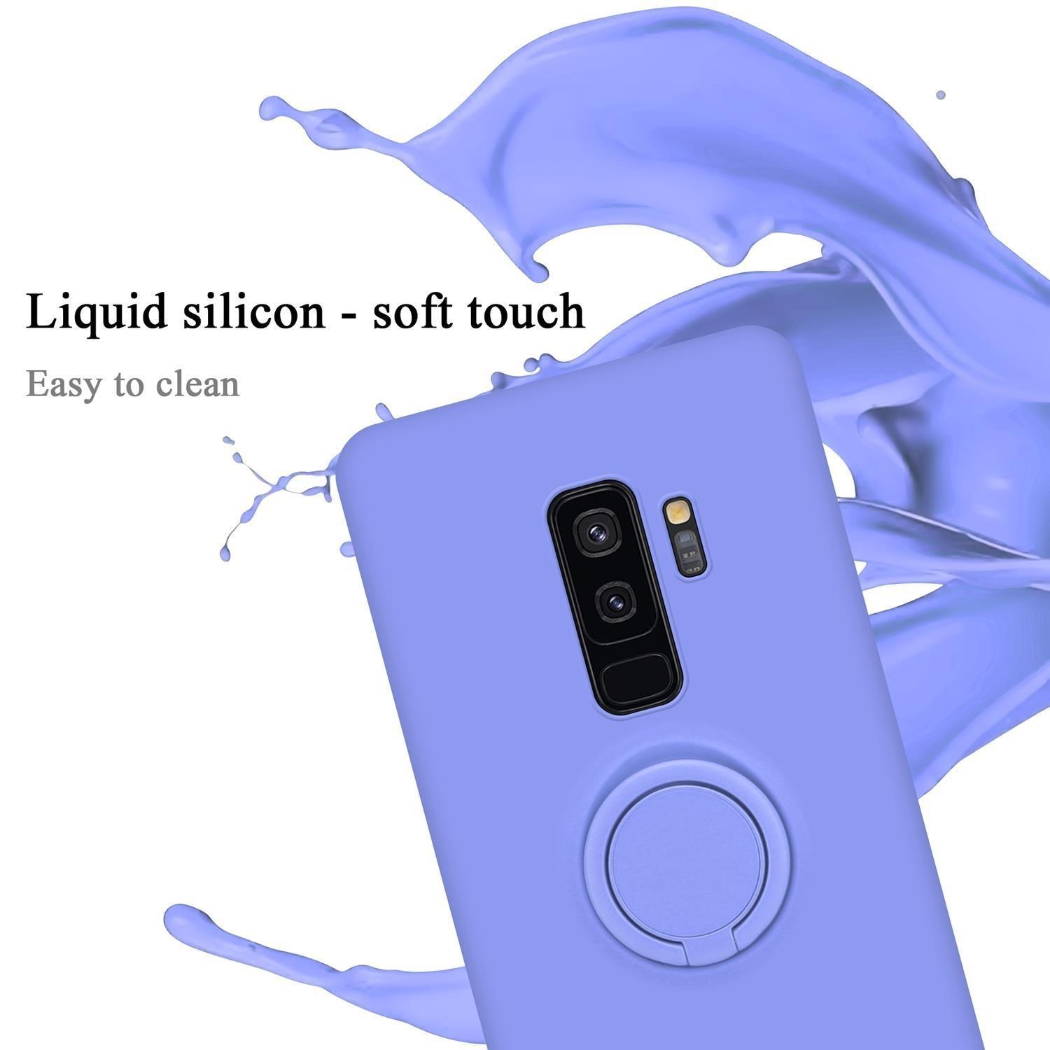 Cadorabo Hülle für Samsung Galaxy S9 PLUS TPU Silikon mit Ring Liquid