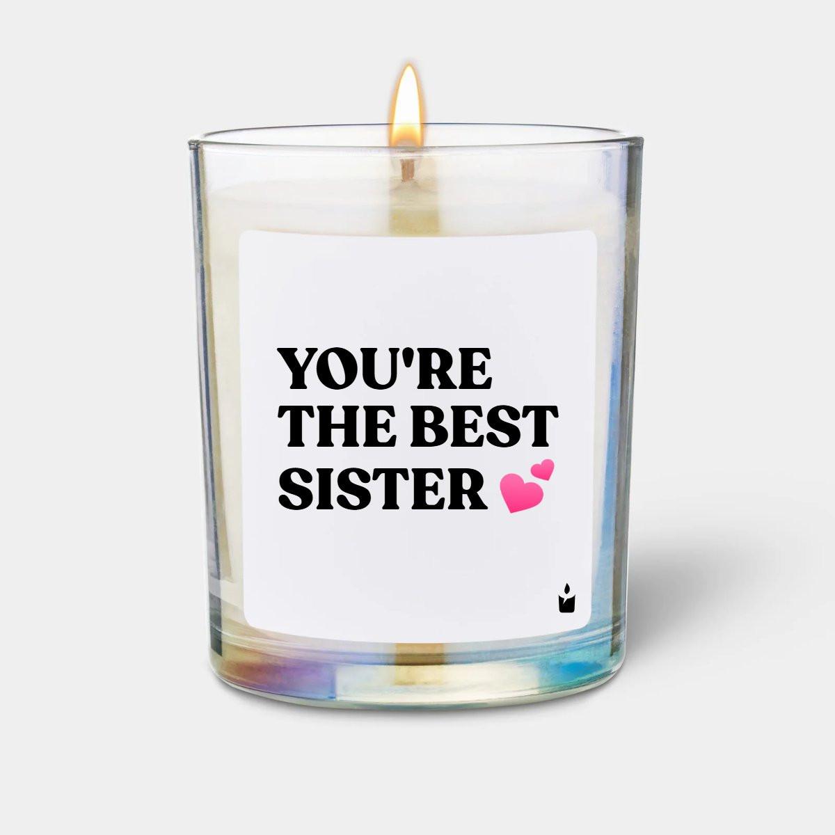 CandleHand Duftkerze Woody You're the best sister