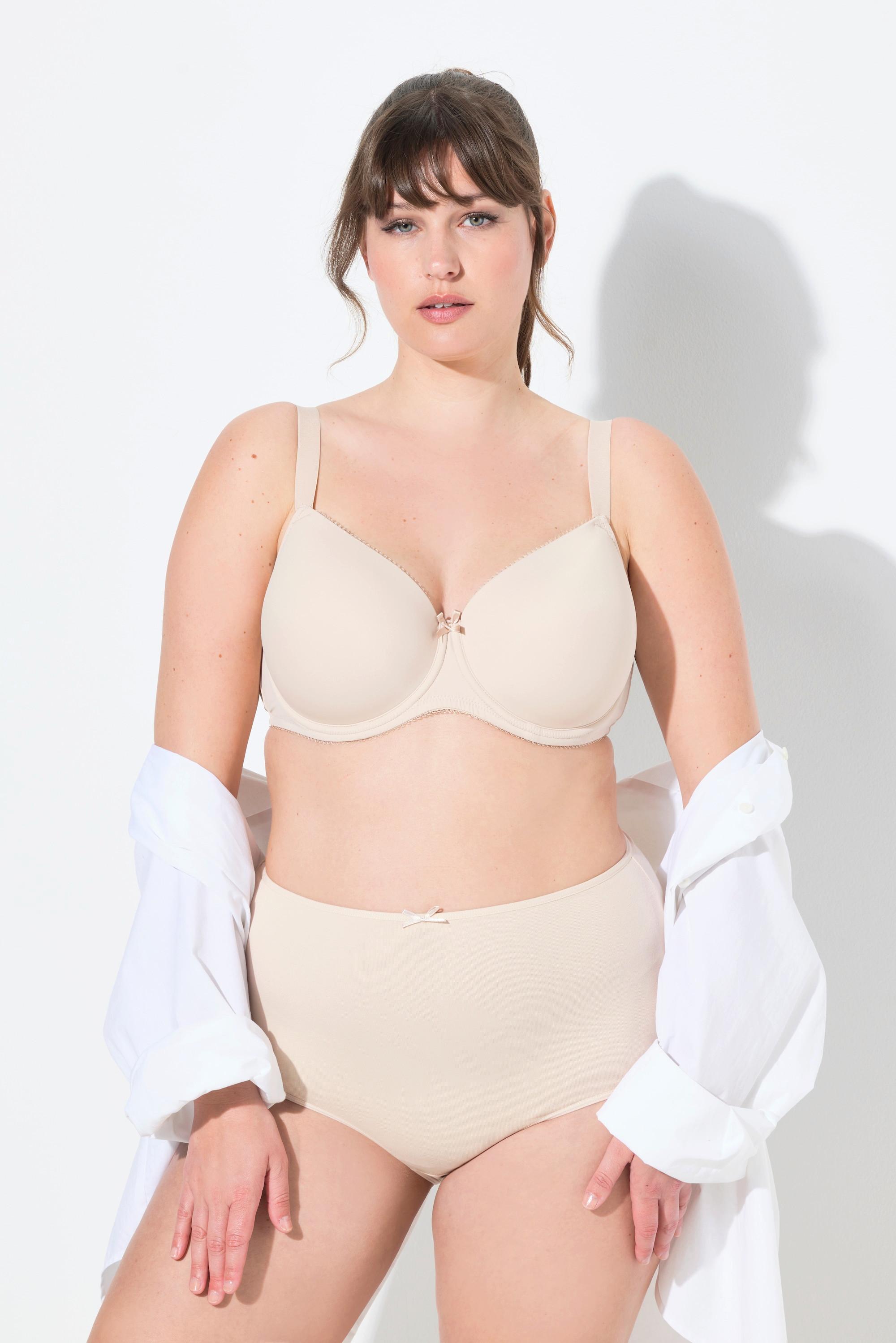 Ulla Popken Maxislips, 3er-Pack, einfarbig