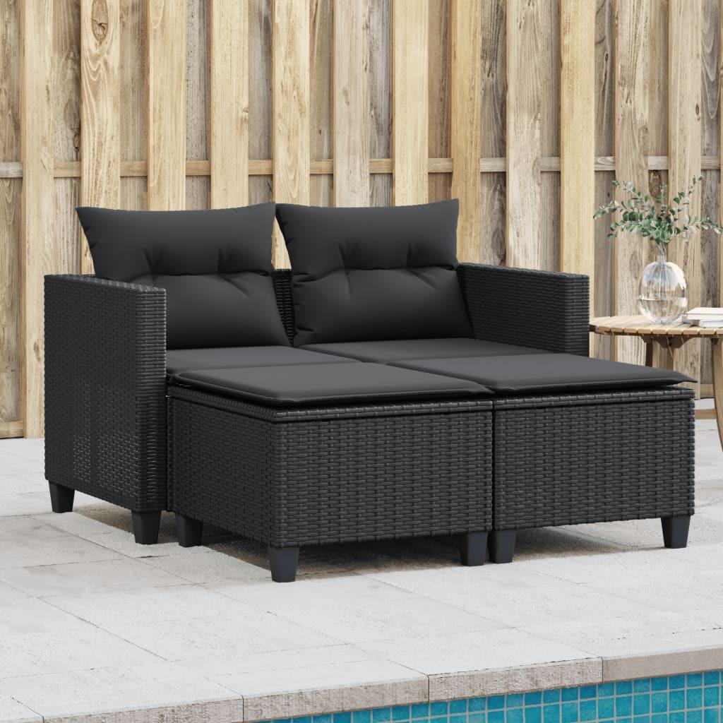 VidaXL Gartensofa poly-rattan
