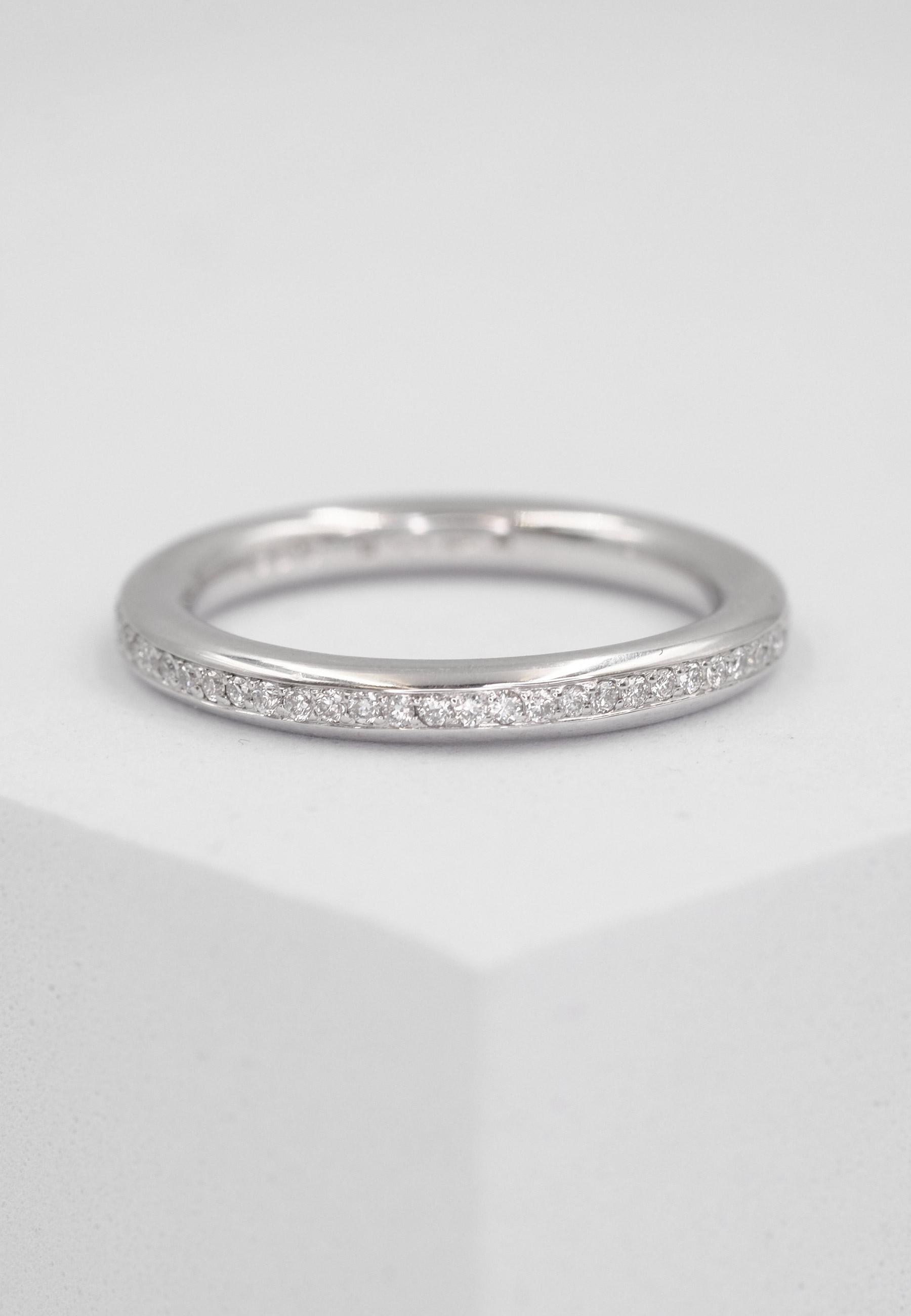 MUAU Schmuck Mémoire Ring Diamant 0.30ct. Weissgold 750