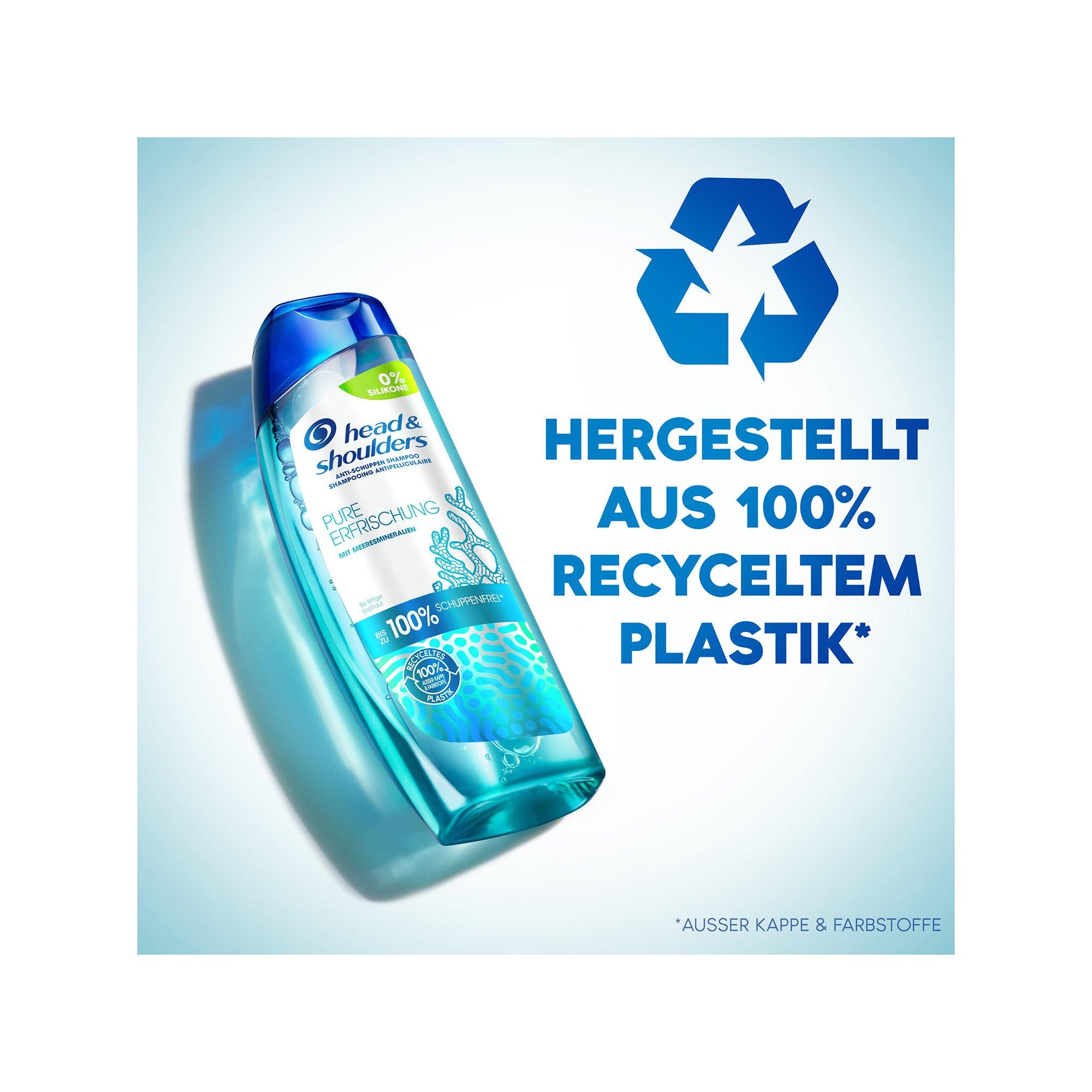 head & shoulders Pure Erfrischung, mit Meeresmineralien, Anti-Schuppen Shampoo