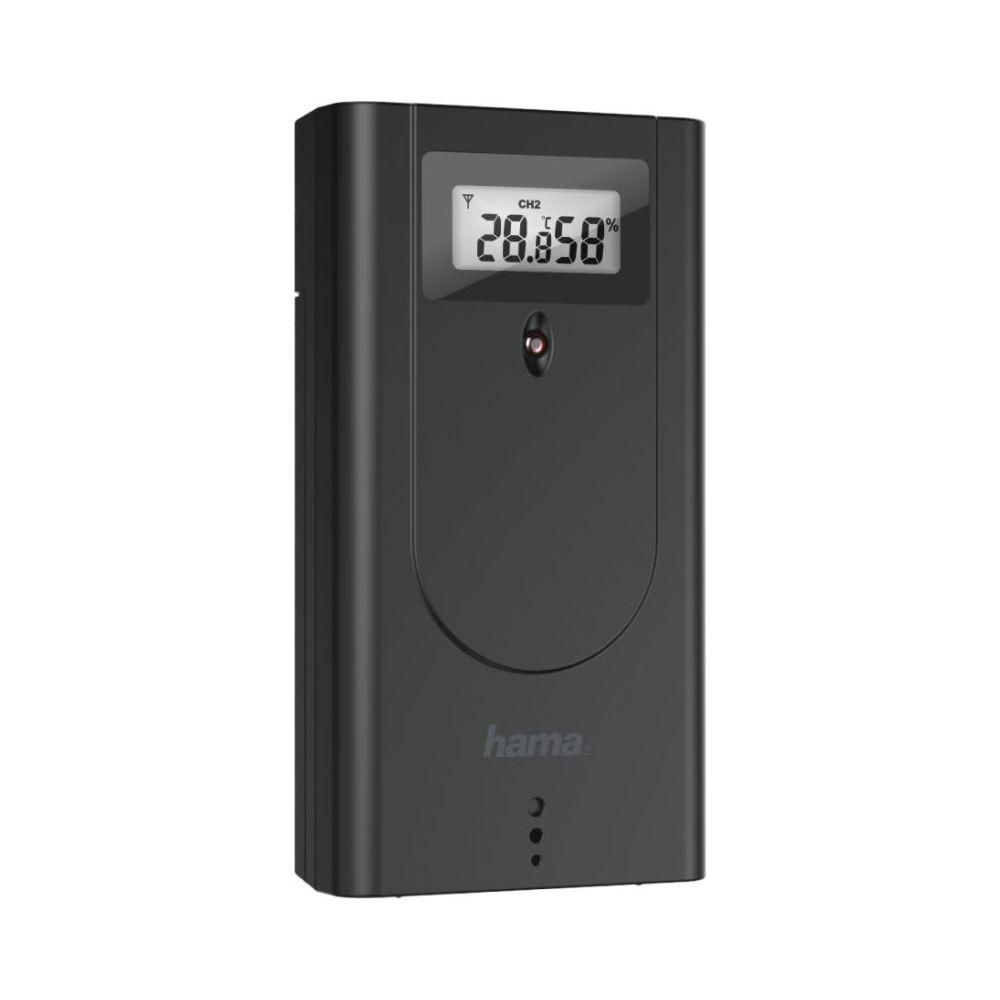 hama 186417 WETTERSTATION BLACK LINE Schwarz