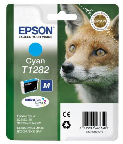 EPSON Fox Singlepack Cyan T1282 DURABrite Ultra Ink